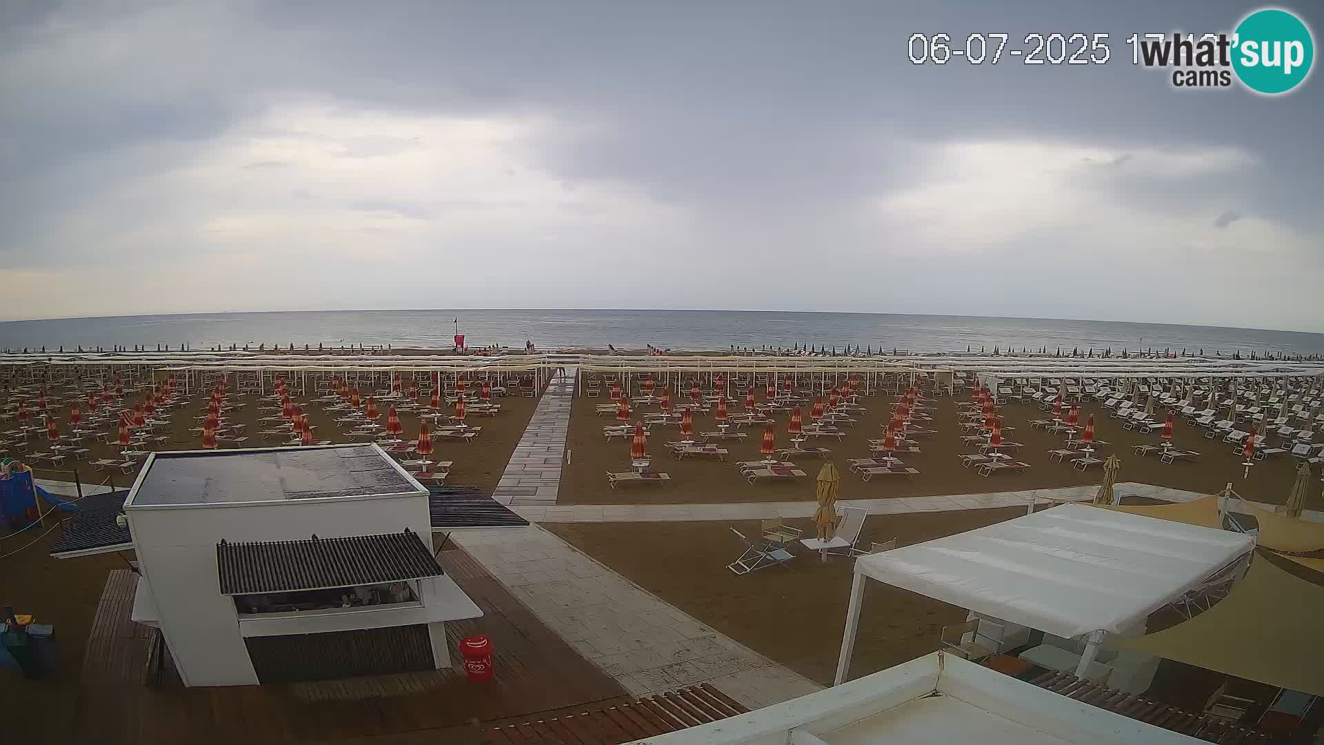Live webcam Riccione – Bagni Oreste spiaggia 115