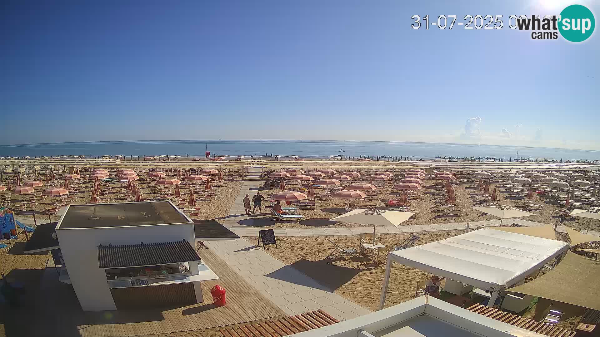 Live webcam Riccione – Bagni Oreste spiaggia 115