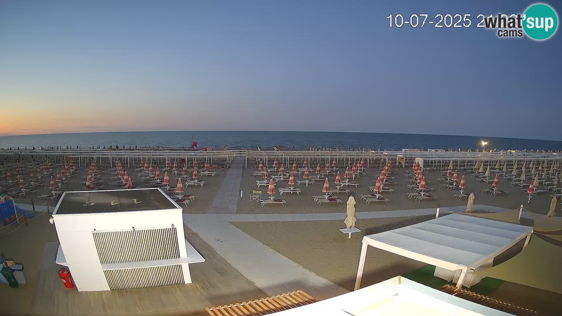 Live webcam Riccione – Bagni Oreste spiaggia 115