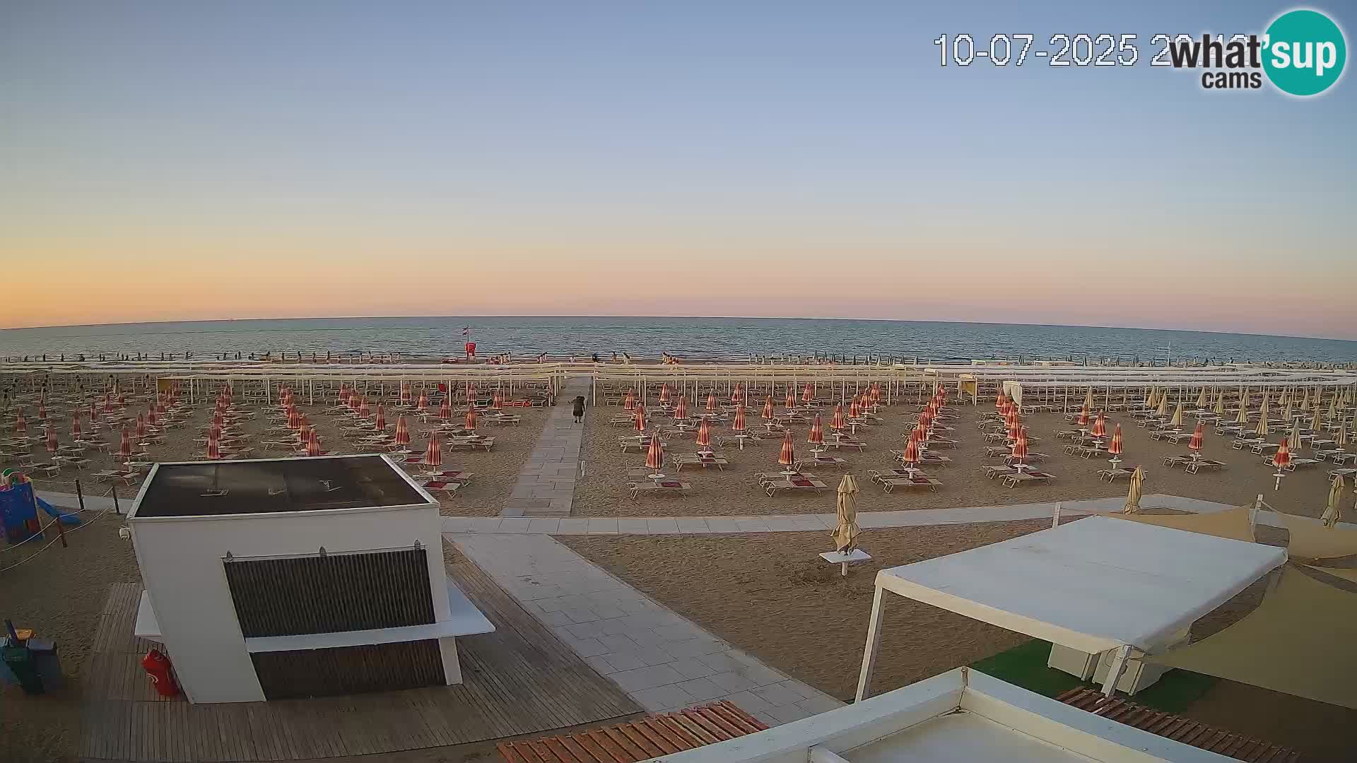 Spletna kamera plaža Riccione – Bagni Oreste spiaggia 115 – Italija
