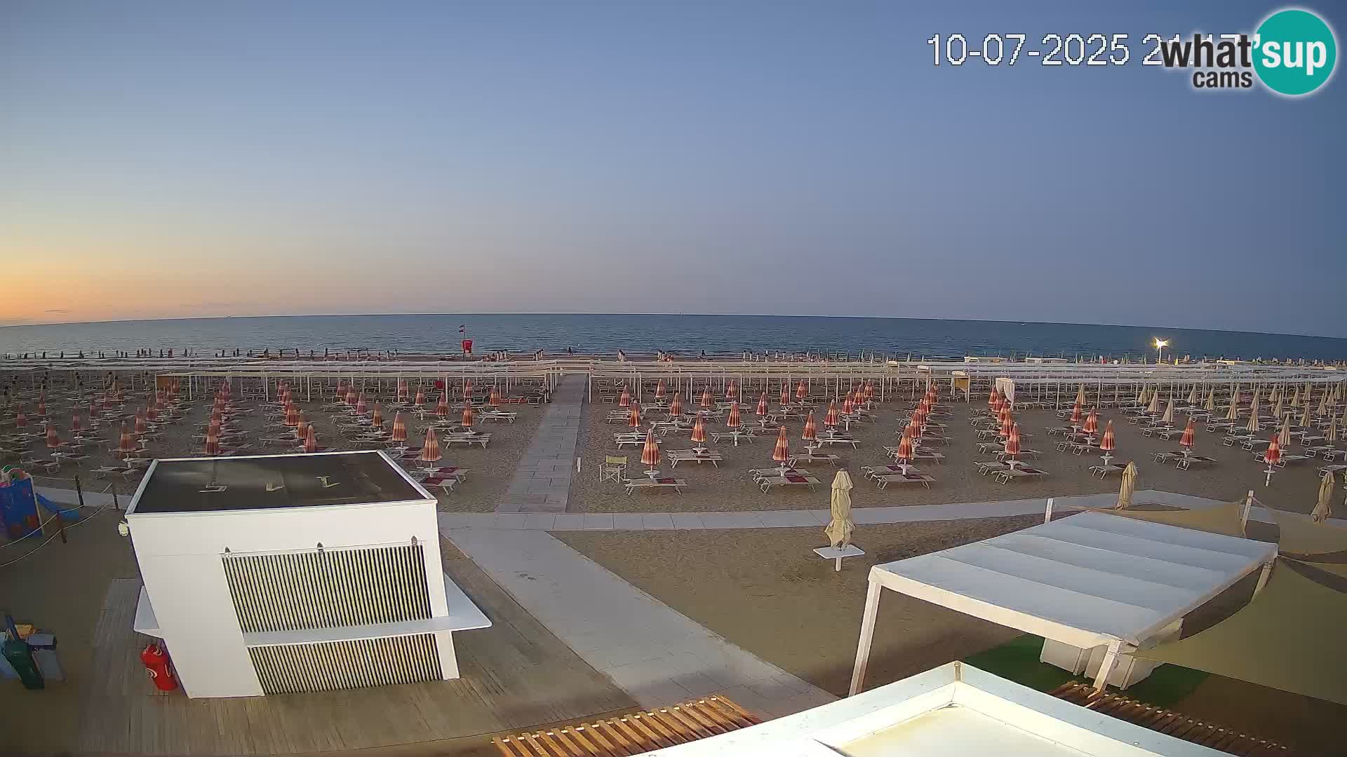 Camera en vivo playa Riccione – Bagni Oreste spiaggia 115 – Italia