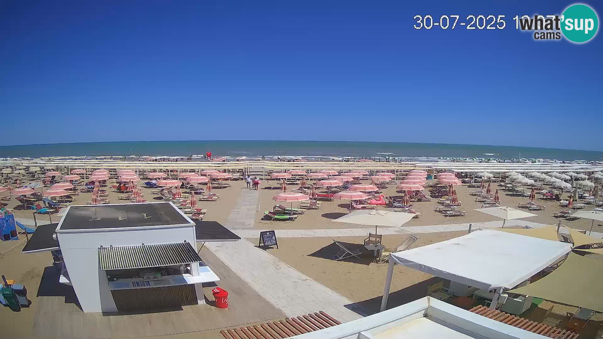 Web kamera plaža Riccione – Bagni Oreste spiaggia 115 – Italija