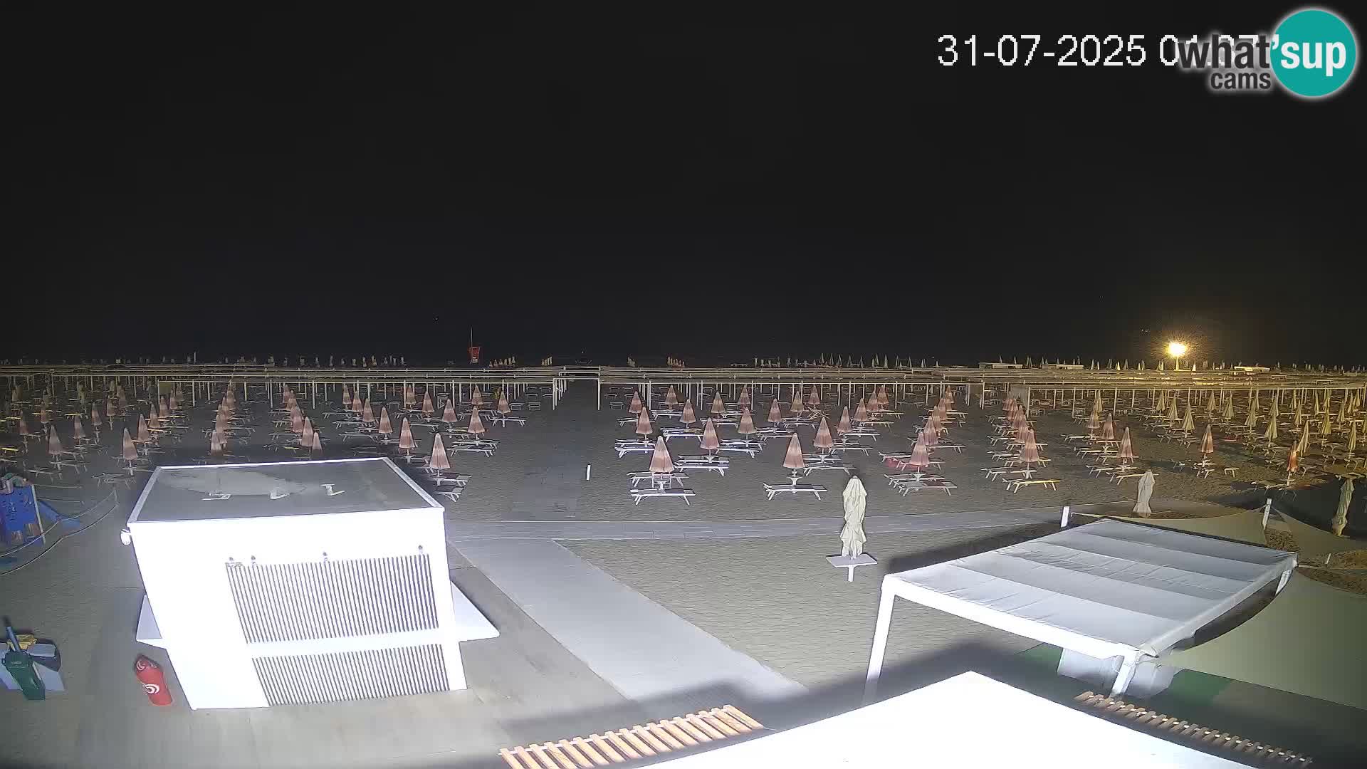 Webcam Riccione plage – Bagni Oreste spiaggia 115 – Italie