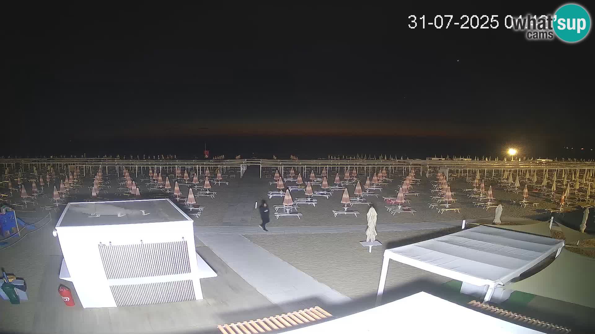 Live webcam Riccione Strand – Bagni Oreste spiaggia 115 – Italien