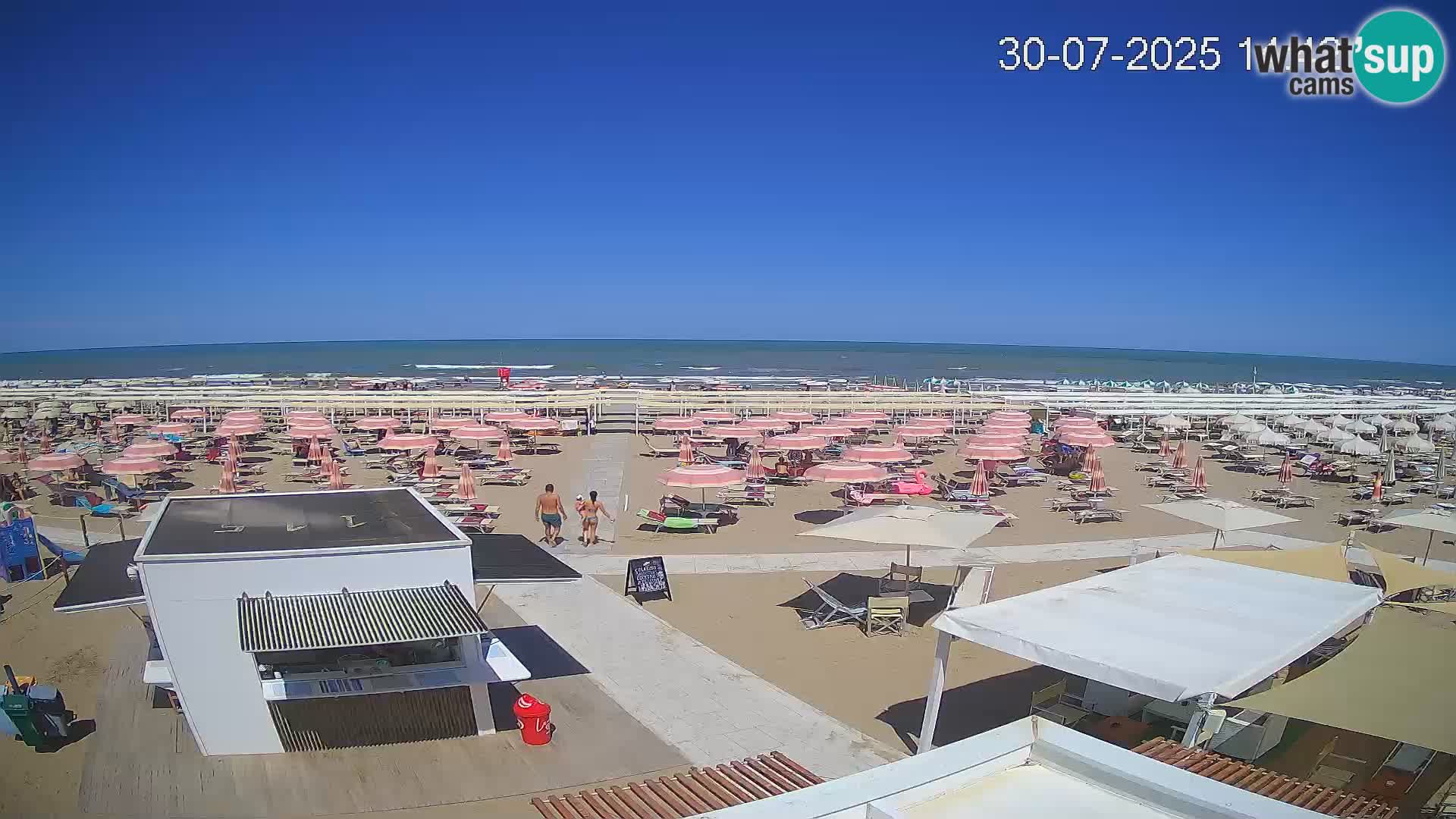 Live webcam Riccione beach – Bagni Oreste spiaggia 115