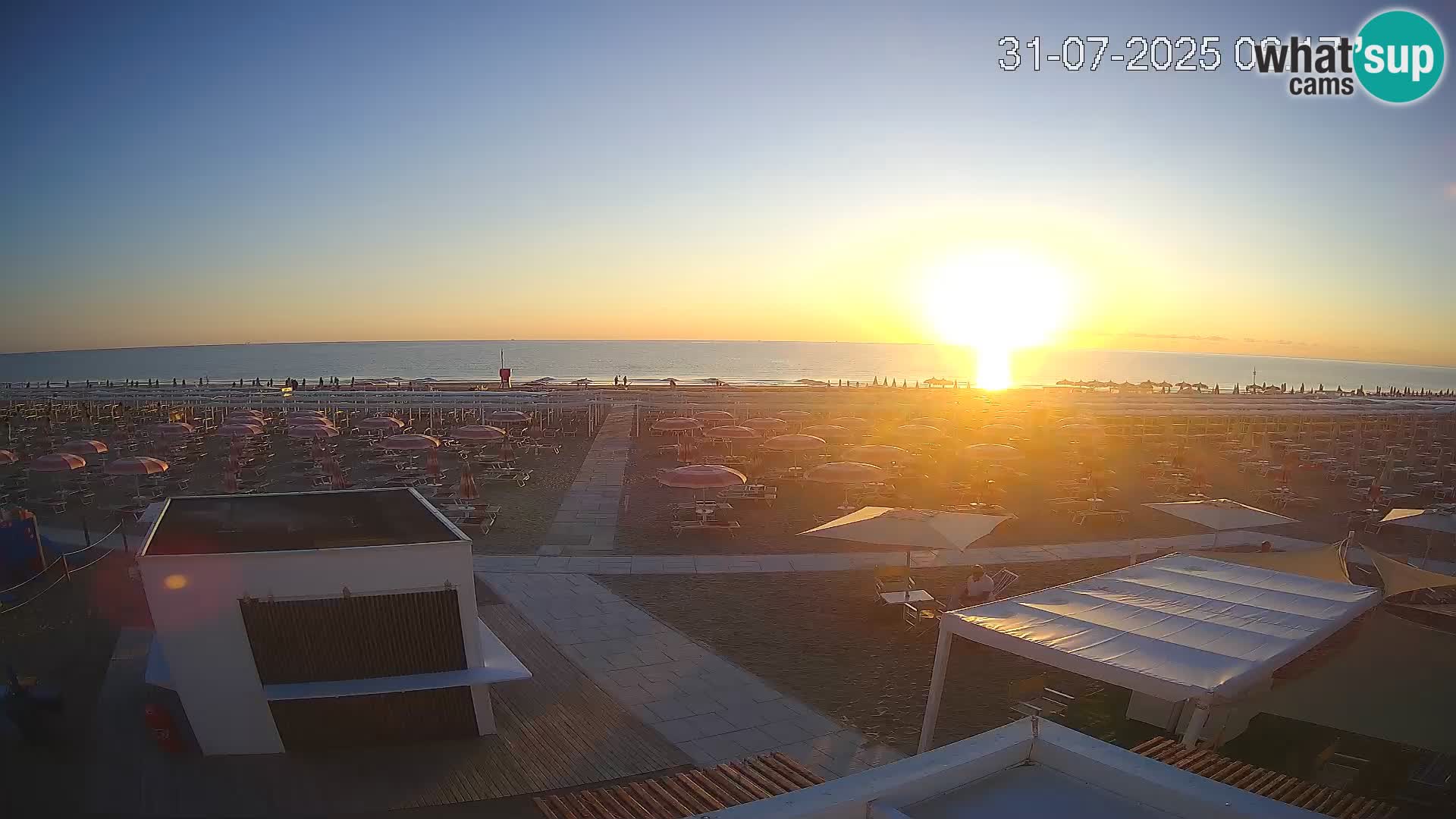 Live webcam Riccione – Bagni Oreste spiaggia 115