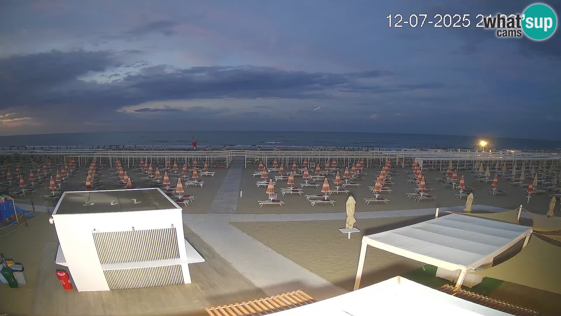 Camera en vivo playa Riccione – Bagni Oreste spiaggia 115 – Italia