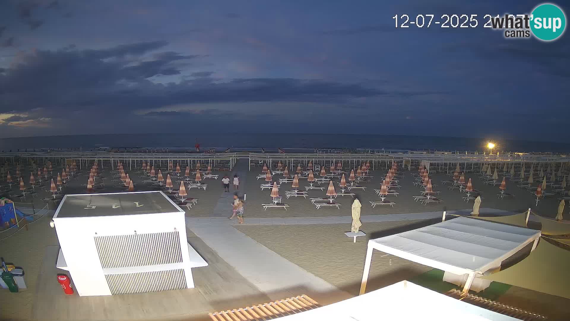Web kamera plaža Riccione – Bagni Oreste spiaggia 115 – Italija