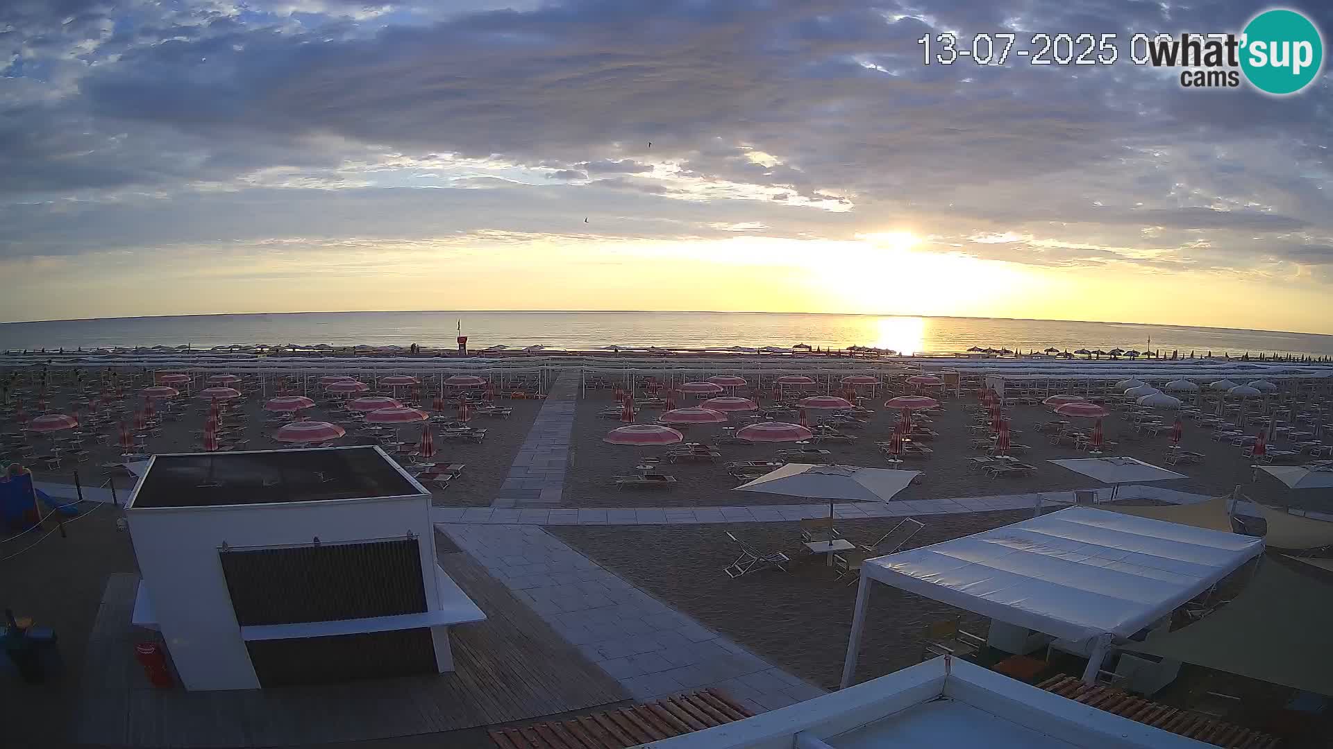 Live webcam Riccione – Bagni Oreste spiaggia 115