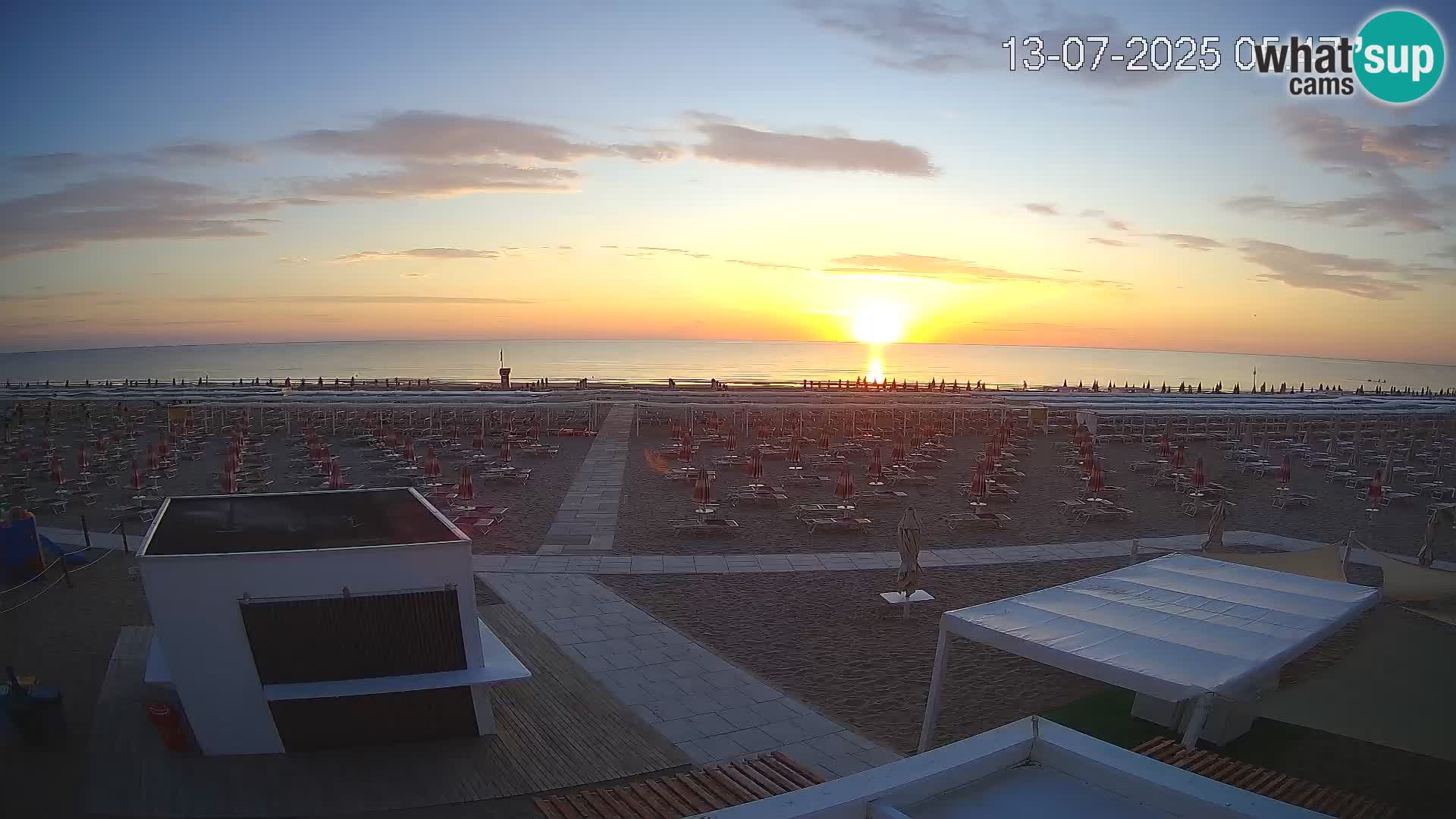 Live webcam Riccione – Bagni Oreste spiaggia 115