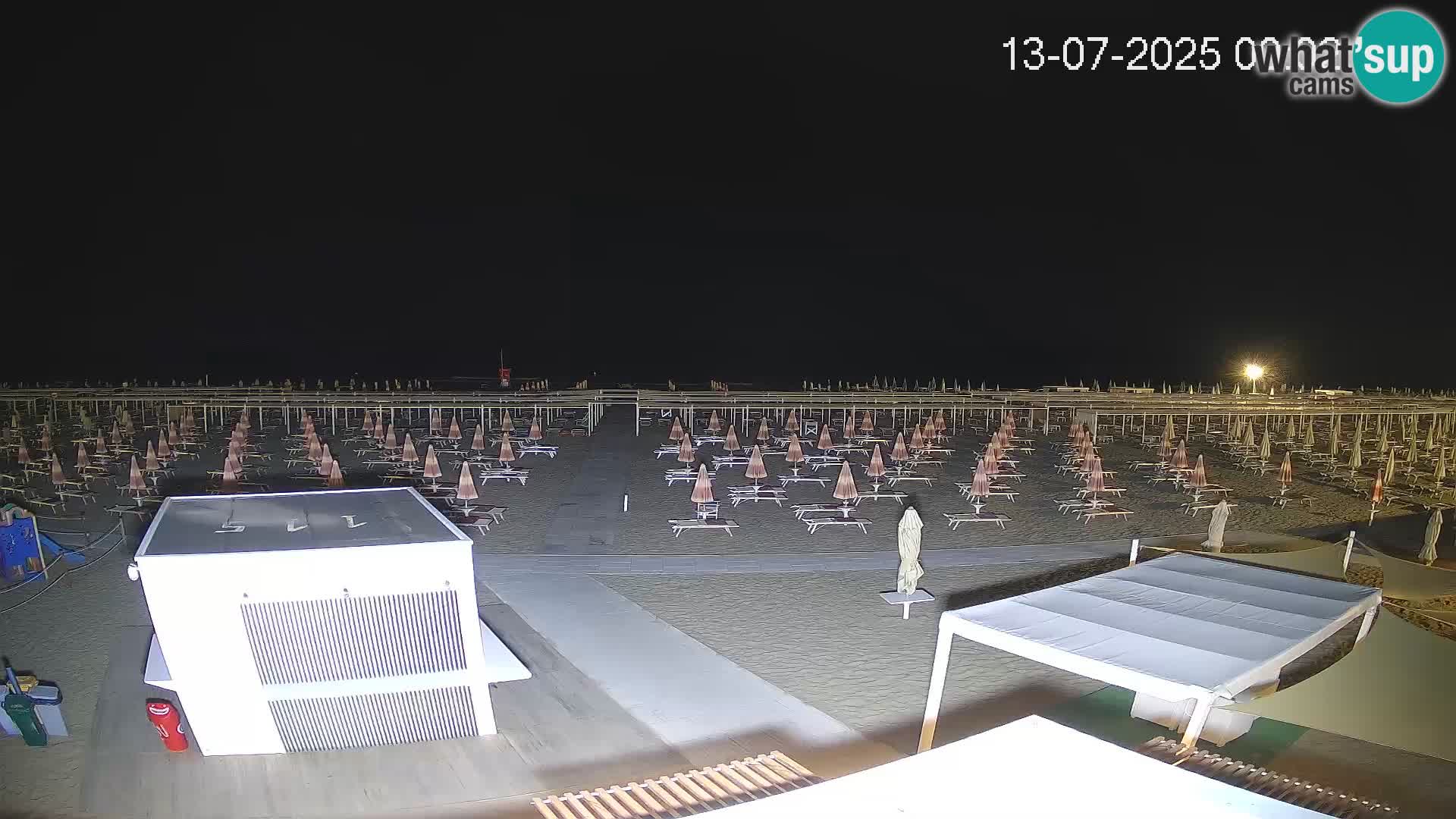Live webcam Riccione Strand – Bagni Oreste spiaggia 115 – Italien