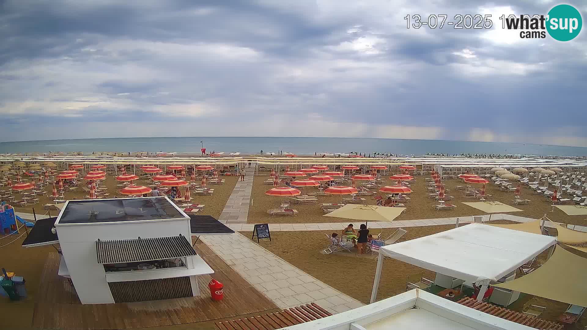 Web kamera plaža Riccione – Bagni Oreste spiaggia 115 – Italija