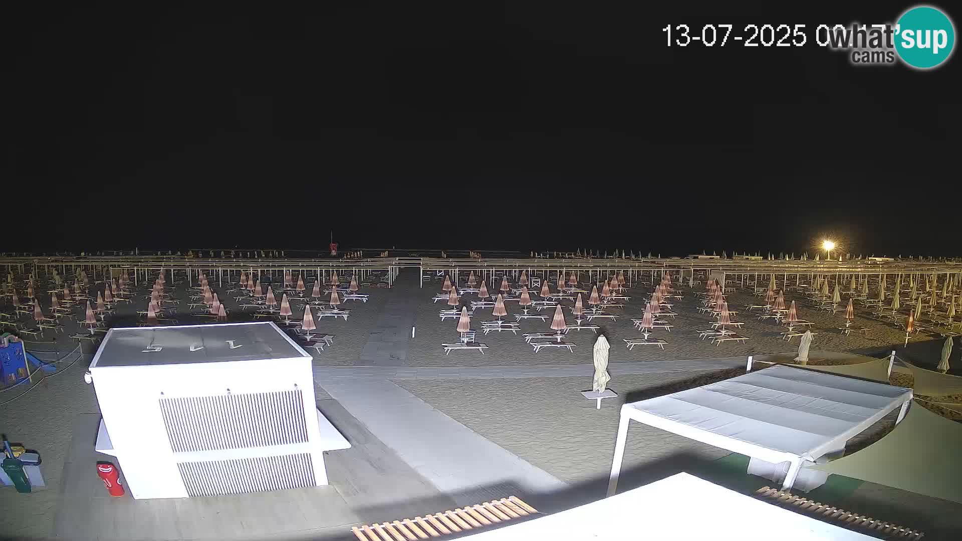 Live webcam Riccione Strand – Bagni Oreste spiaggia 115 – Italien