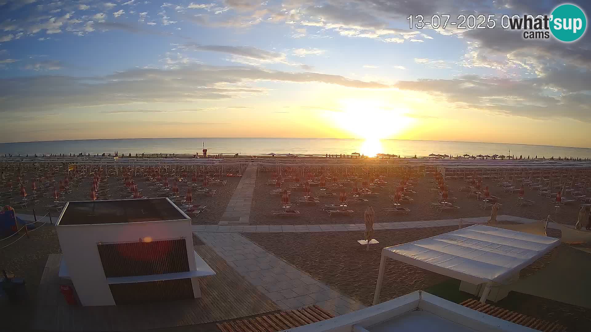 Live webcam Riccione – Bagni Oreste spiaggia 115