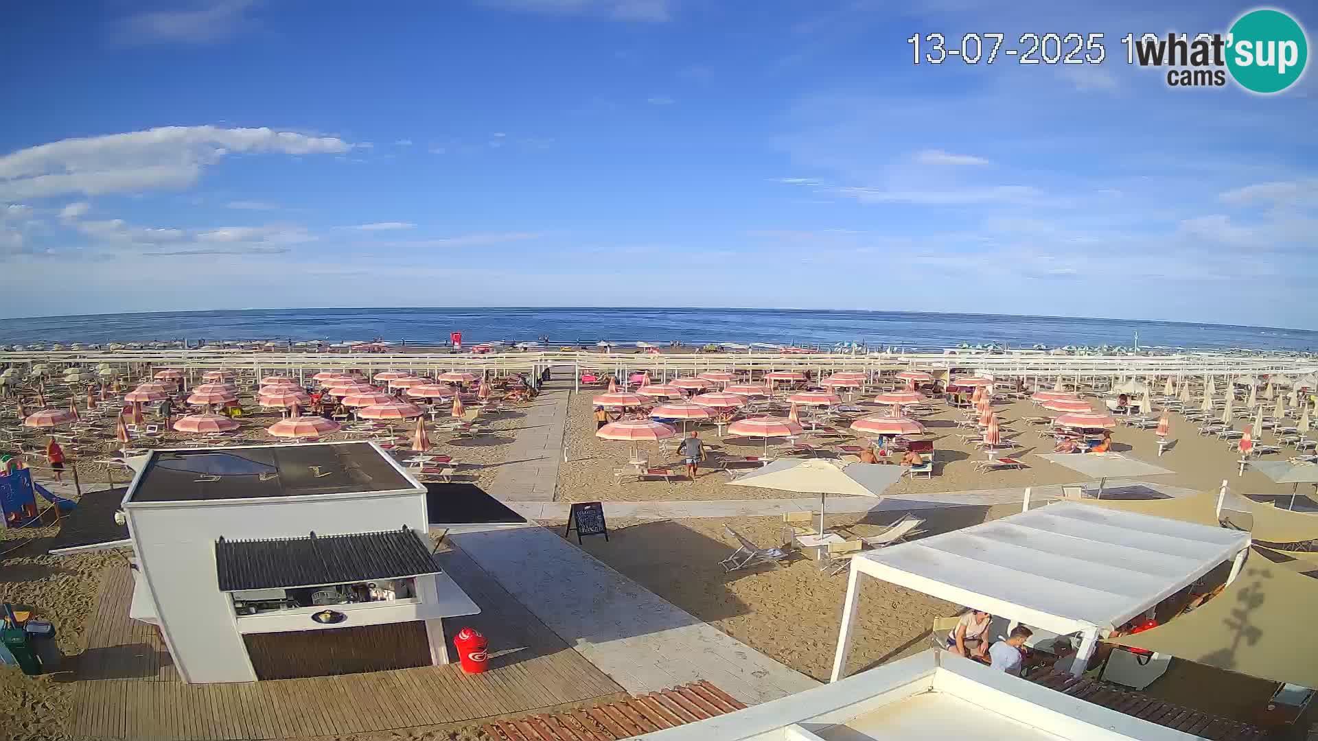 Live webcam Riccione – Bagni Oreste spiaggia 115