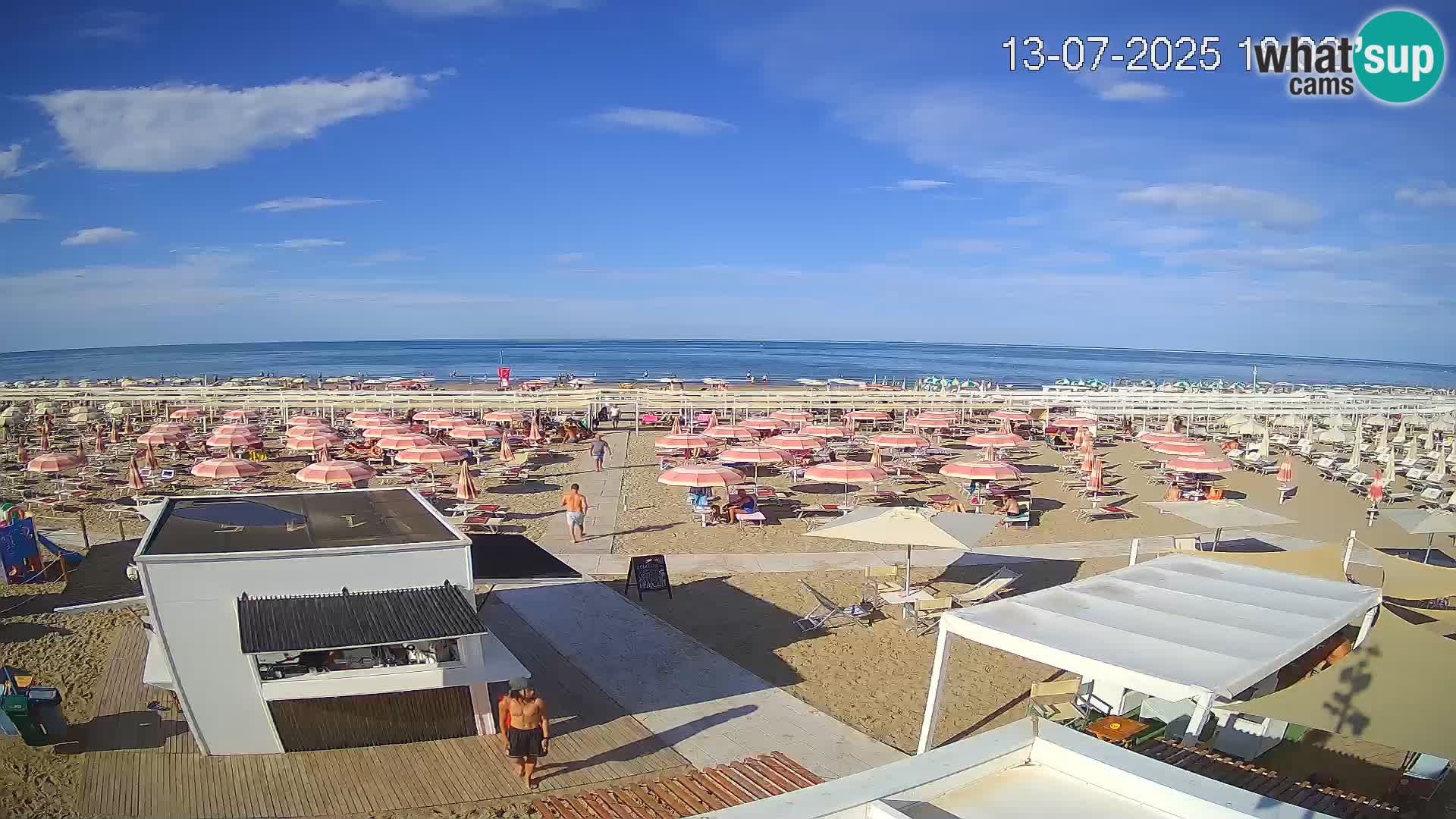 Web kamera plaža Riccione – Bagni Oreste spiaggia 115 – Italija