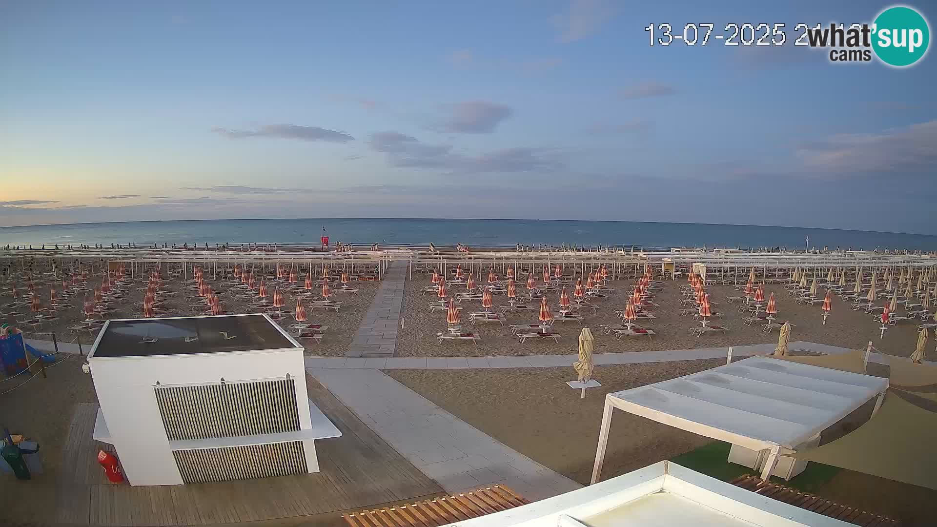 Live webcam Riccione – Bagni Oreste spiaggia 115