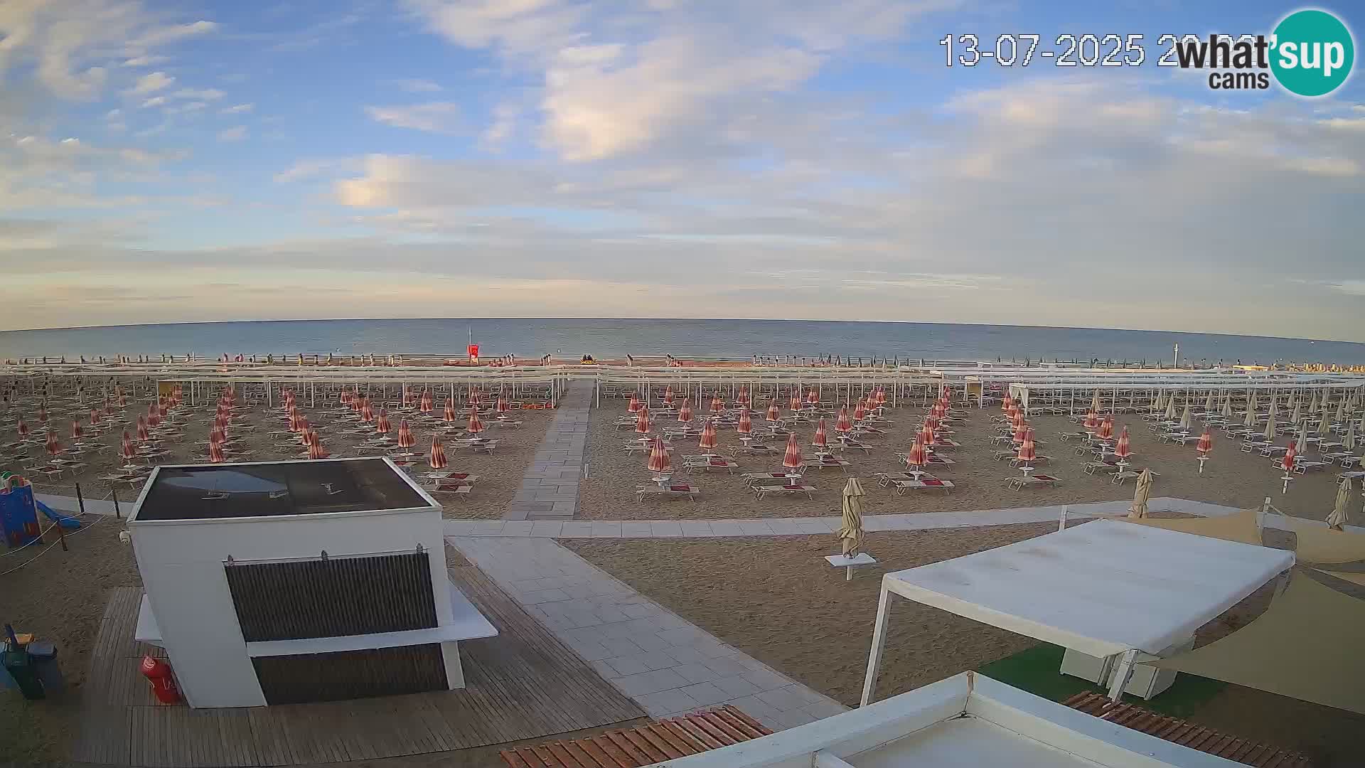 Web kamera plaža Riccione – Bagni Oreste spiaggia 115 – Italija