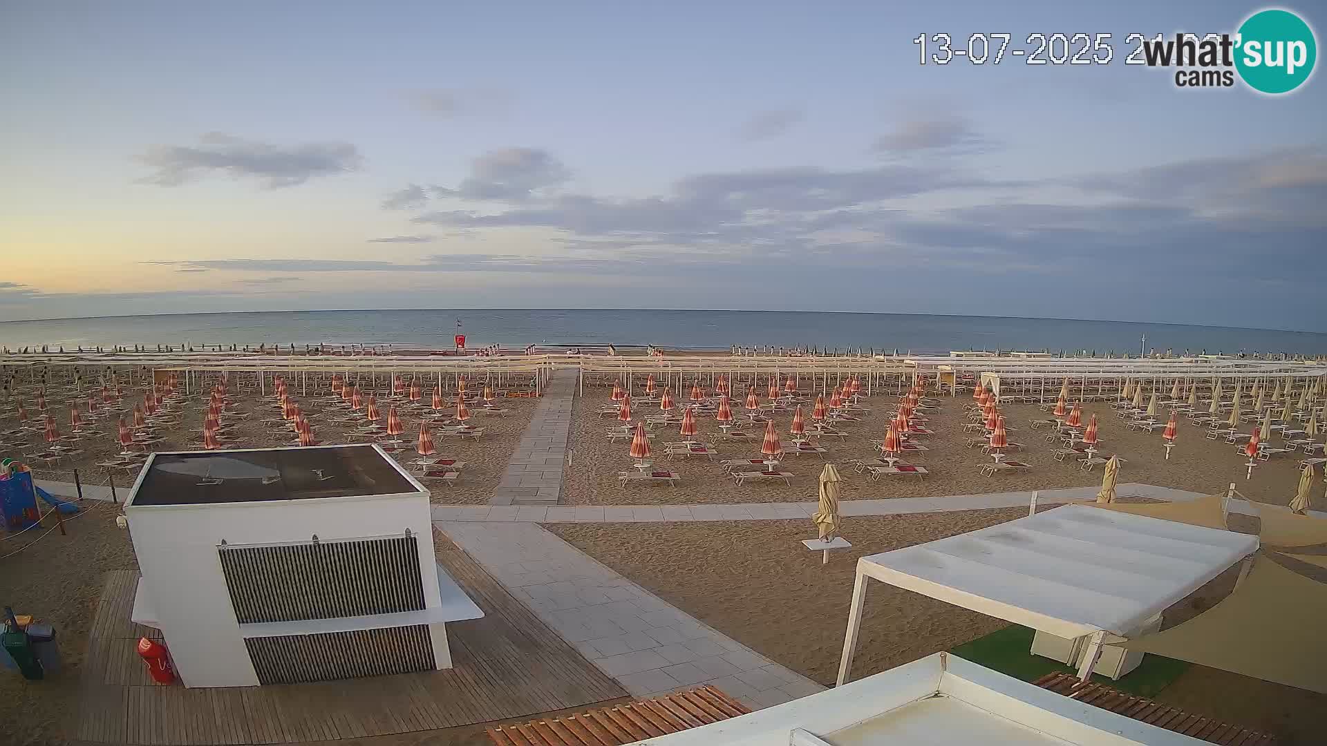 Camera en vivo playa Riccione – Bagni Oreste spiaggia 115 – Italia