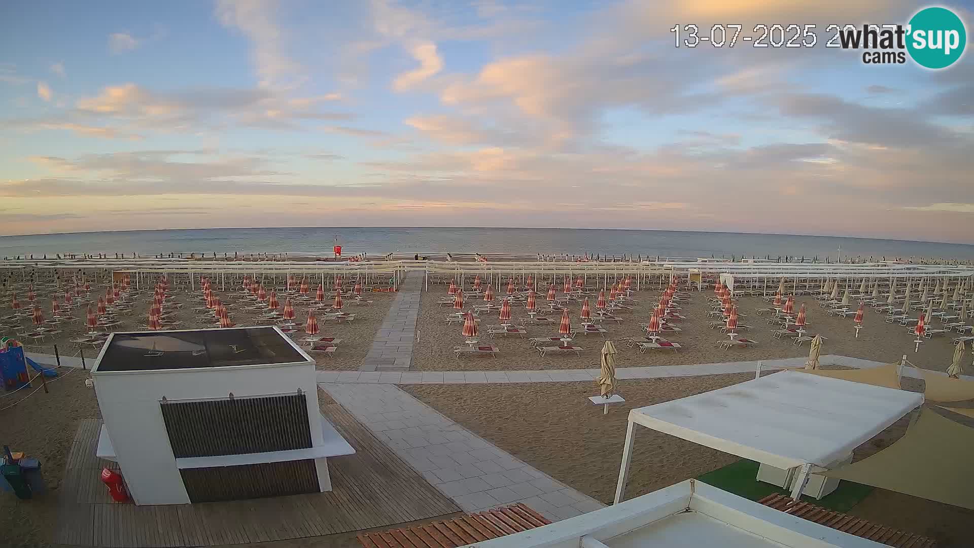 Web kamera plaža Riccione – Bagni Oreste spiaggia 115 – Italija