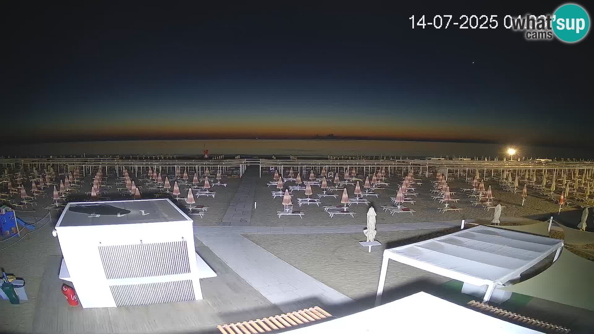 Camera en vivo playa Riccione – Bagni Oreste spiaggia 115 – Italia