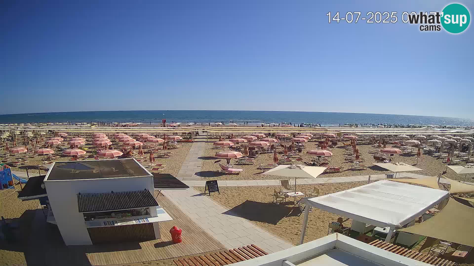 Webcam Riccione plage – Bagni Oreste spiaggia 115 – Italie