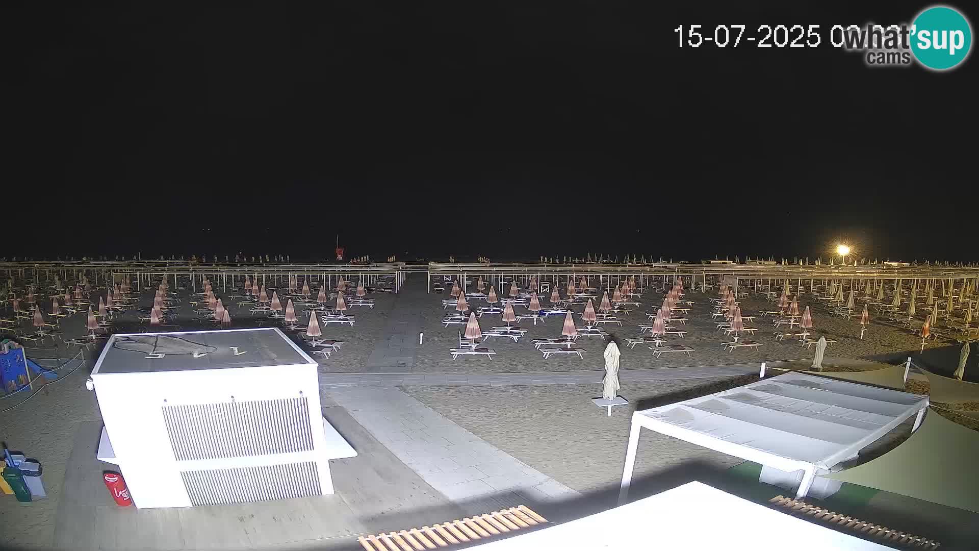 Live webcam Riccione Strand – Bagni Oreste spiaggia 115 – Italien