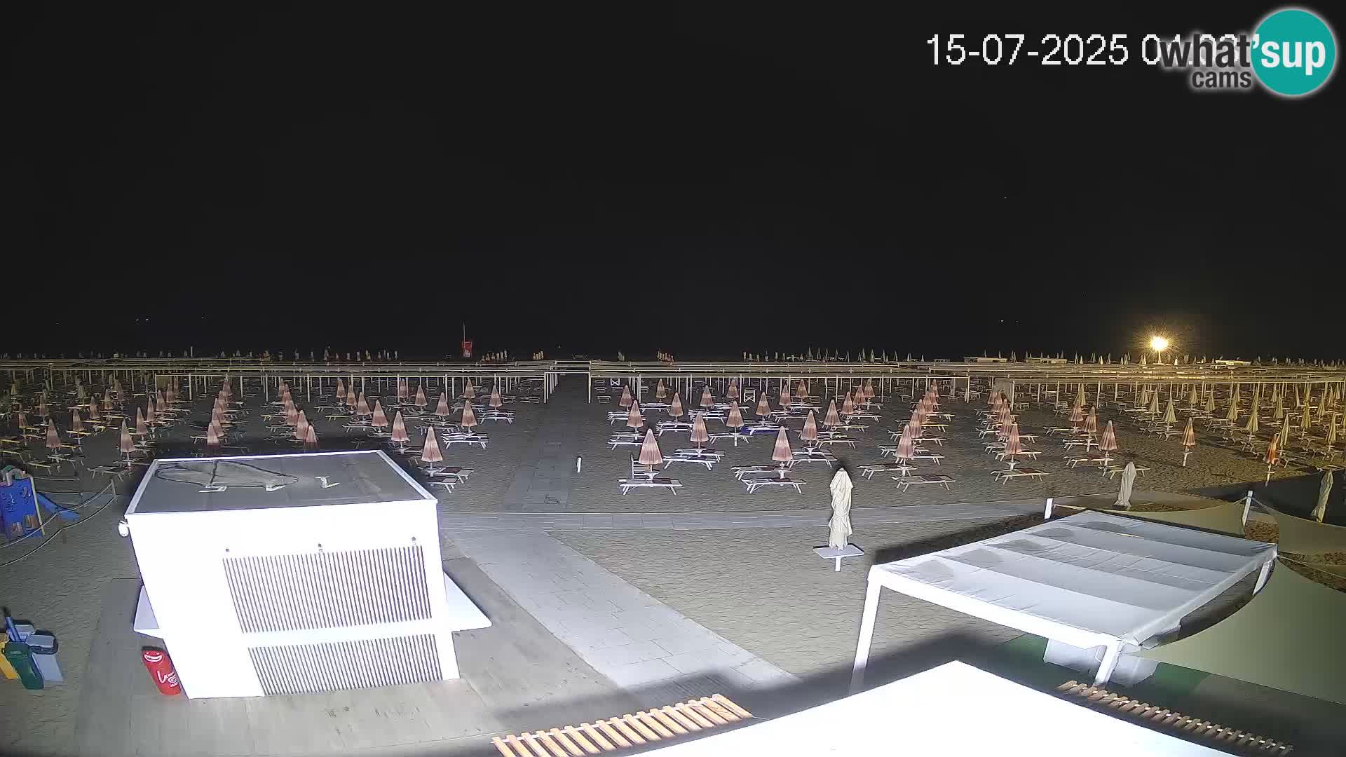 Webcam Riccione plage – Bagni Oreste spiaggia 115 – Italie