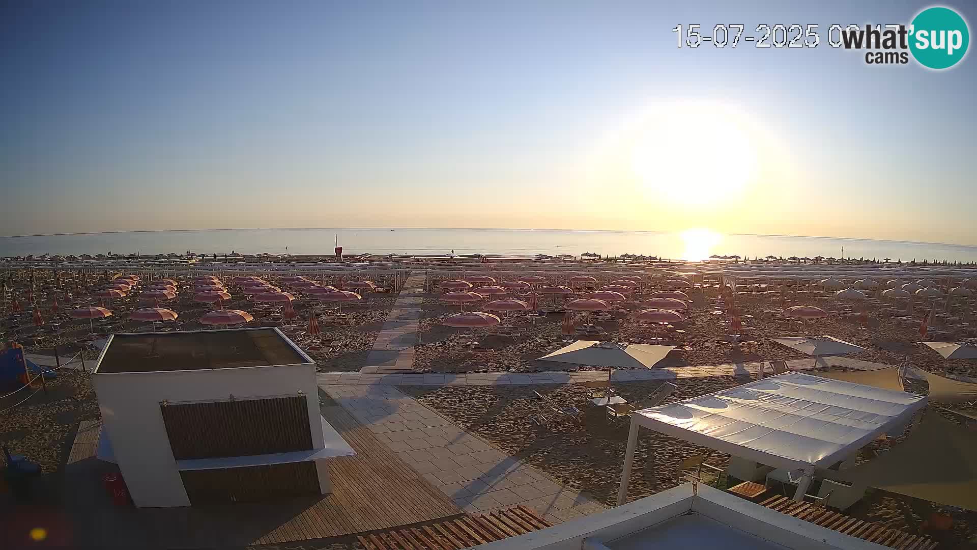Live webcam Riccione – Bagni Oreste spiaggia 115