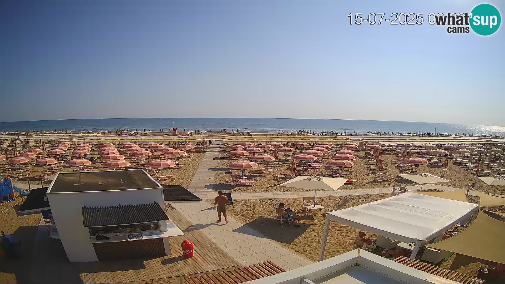 Camera en vivo playa Riccione – Bagni Oreste spiaggia 115 – Italia