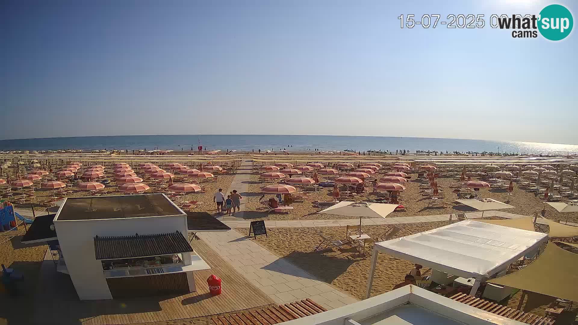 Webcam Riccione plage – Bagni Oreste spiaggia 115 – Italie