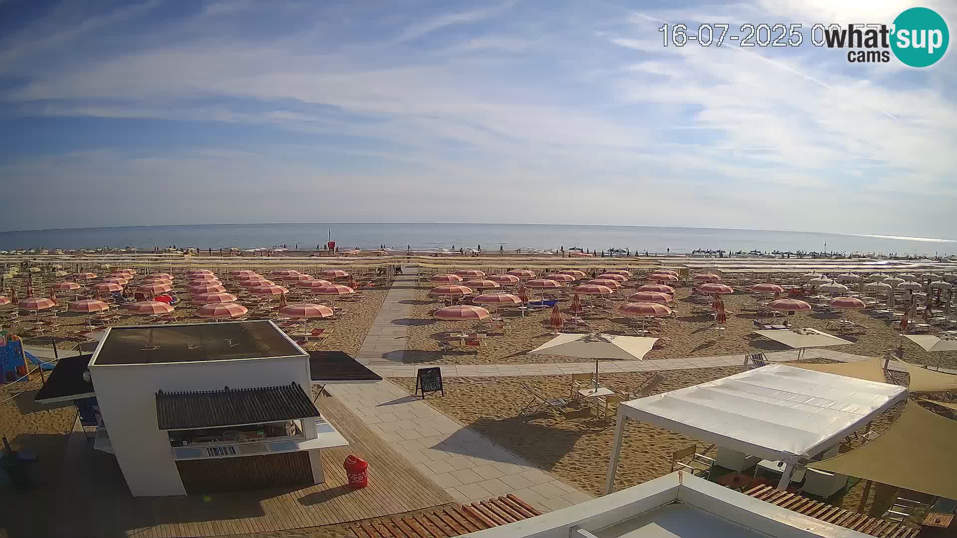 Live webcam Riccione beach – Bagni Oreste spiaggia 115