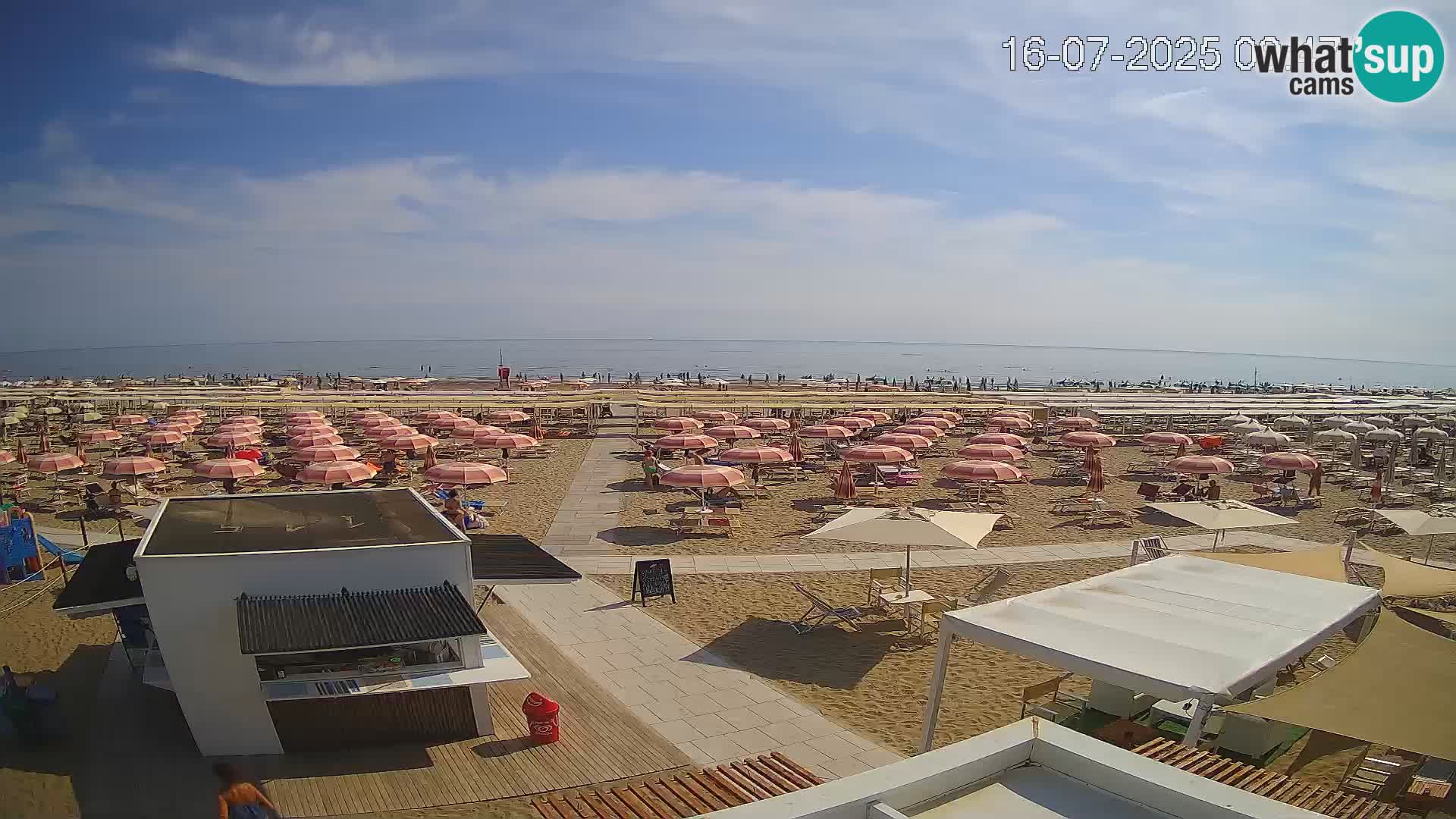 Live webcam Riccione beach – Bagni Oreste spiaggia 115