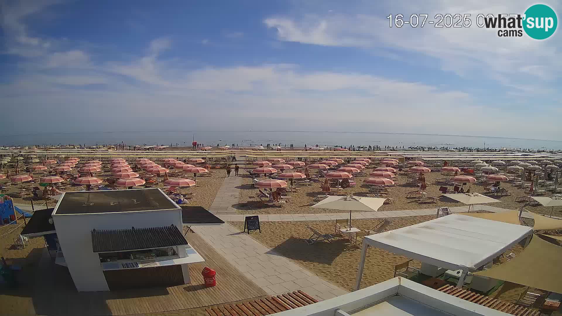 Live webcam Riccione – Bagni Oreste spiaggia 115