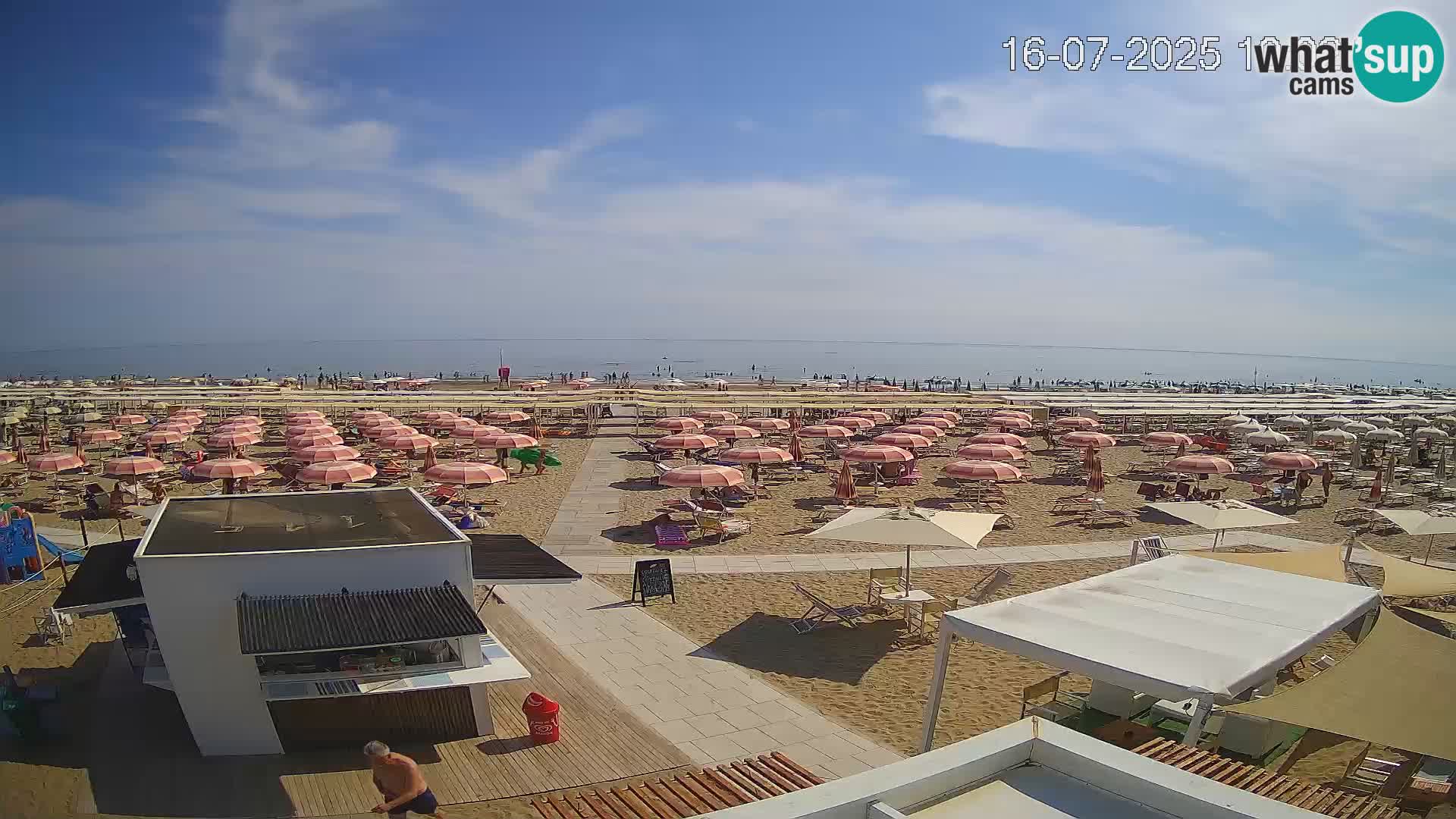 Webcam Riccione plage – Bagni Oreste spiaggia 115 – Italie