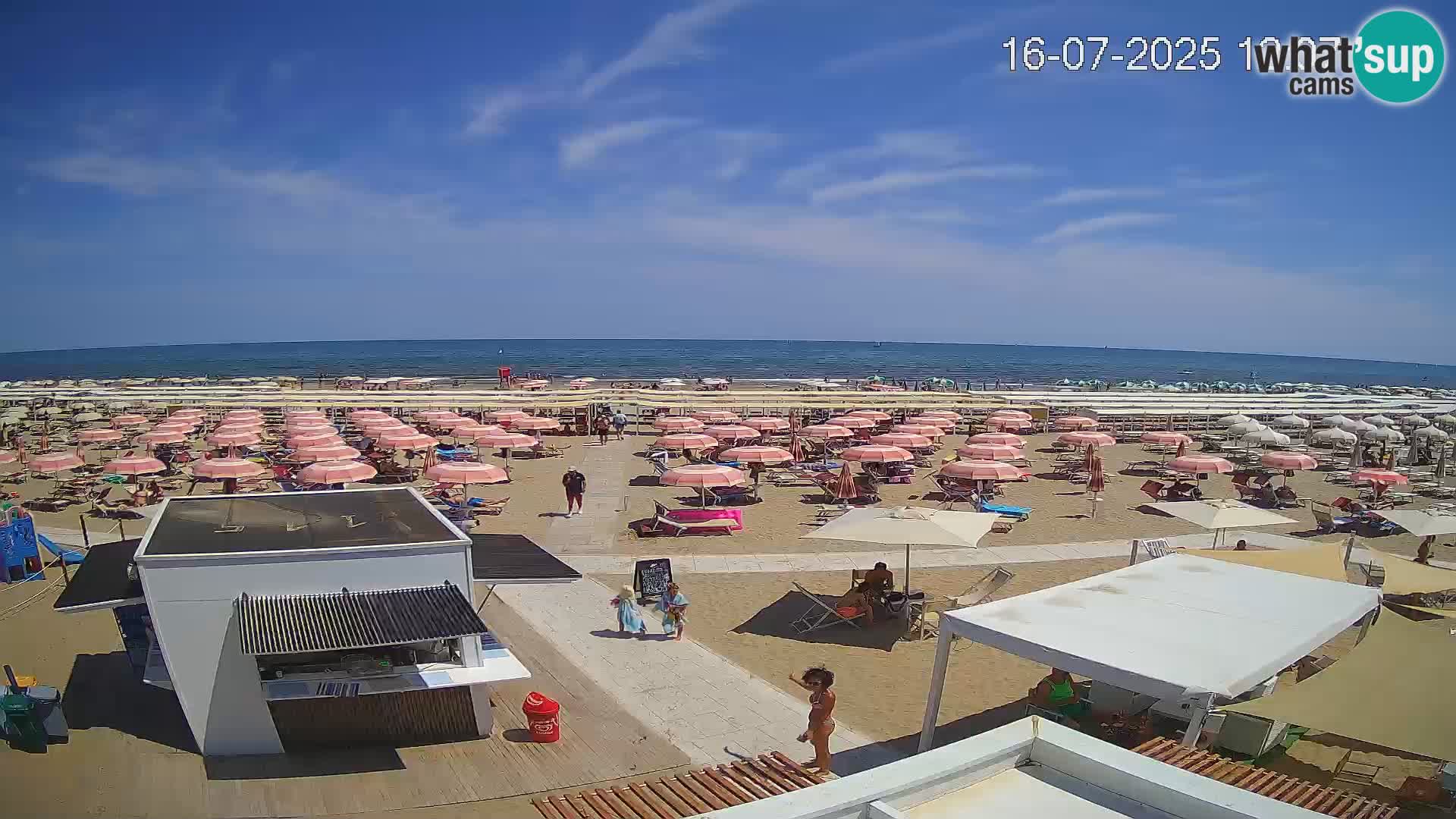 Webcam Riccione plage – Bagni Oreste spiaggia 115 – Italie