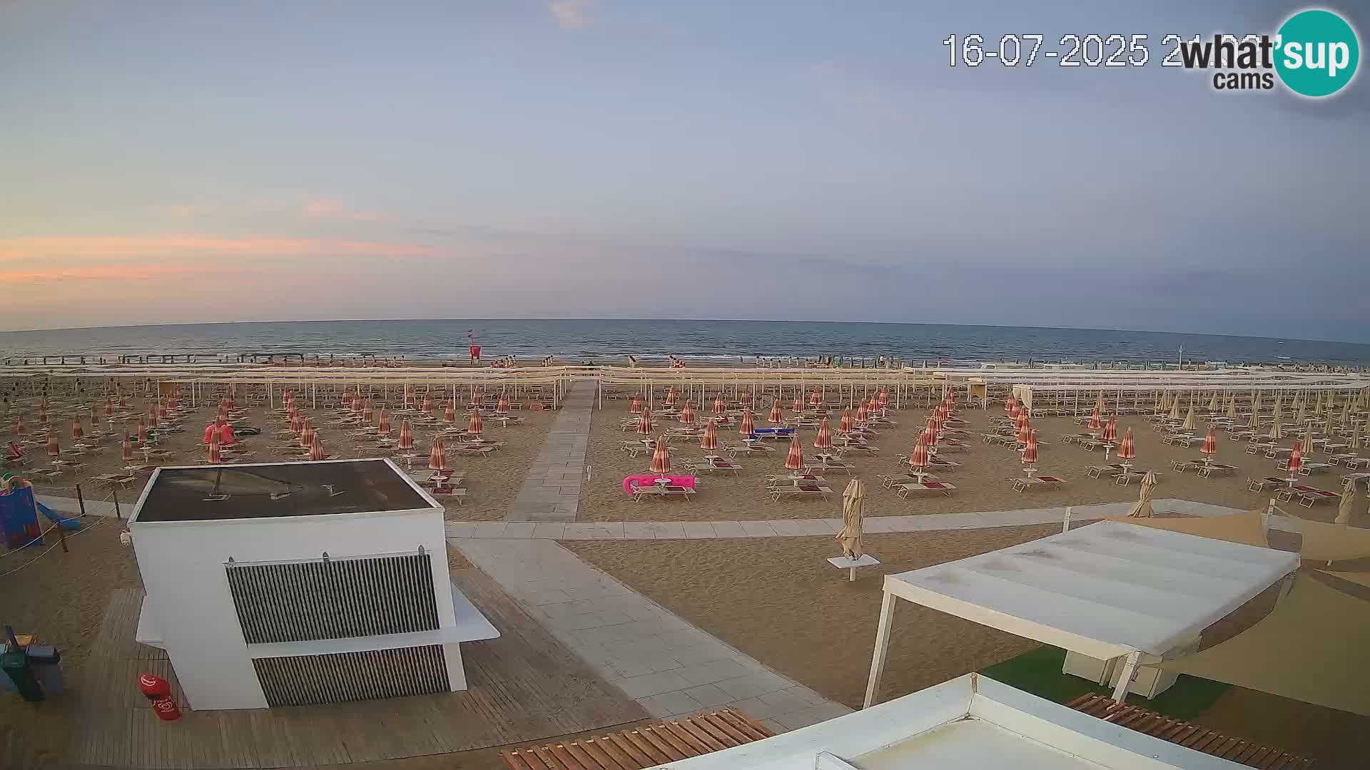 Camera en vivo playa Riccione – Bagni Oreste spiaggia 115 – Italia