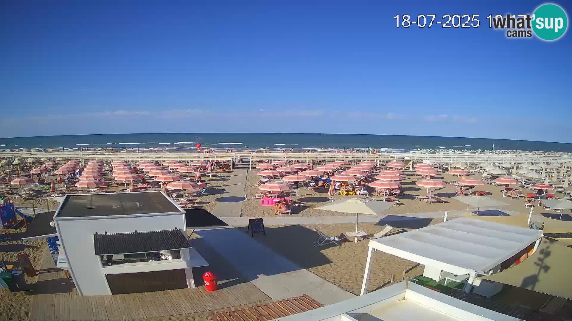 Live webcam Riccione – Bagni Oreste spiaggia 115