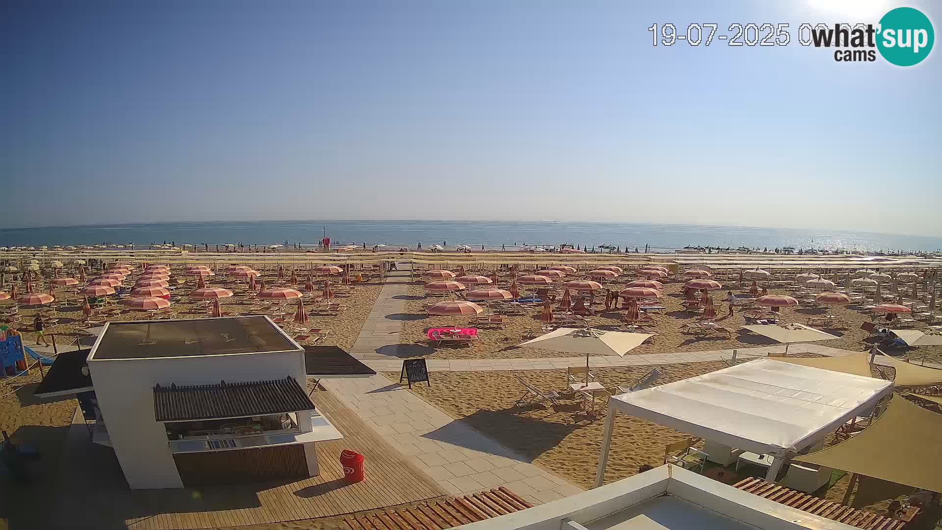 Webcam Riccione plage – Bagni Oreste spiaggia 115 – Italie