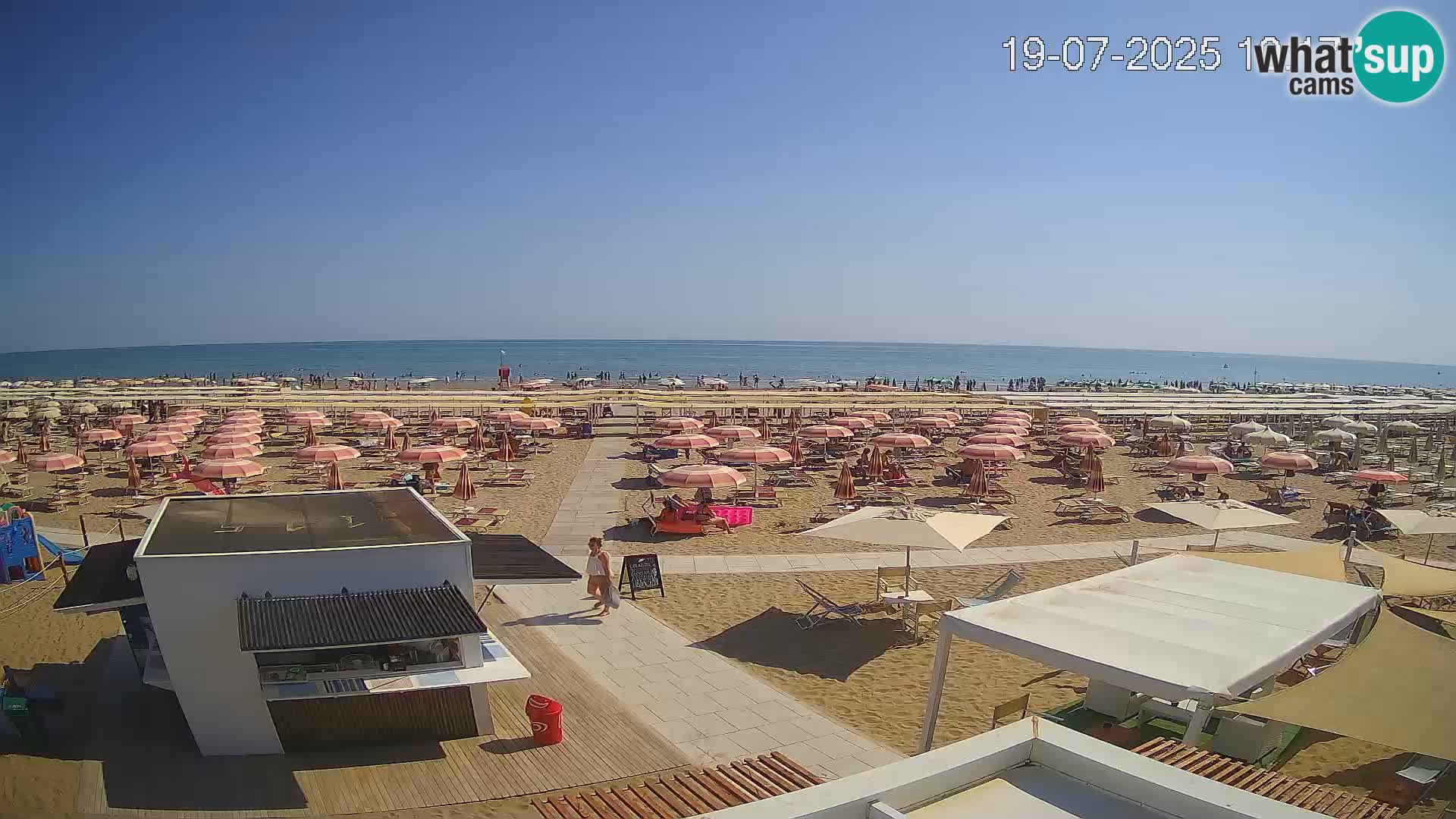 Live webcam Riccione – Bagni Oreste spiaggia 115