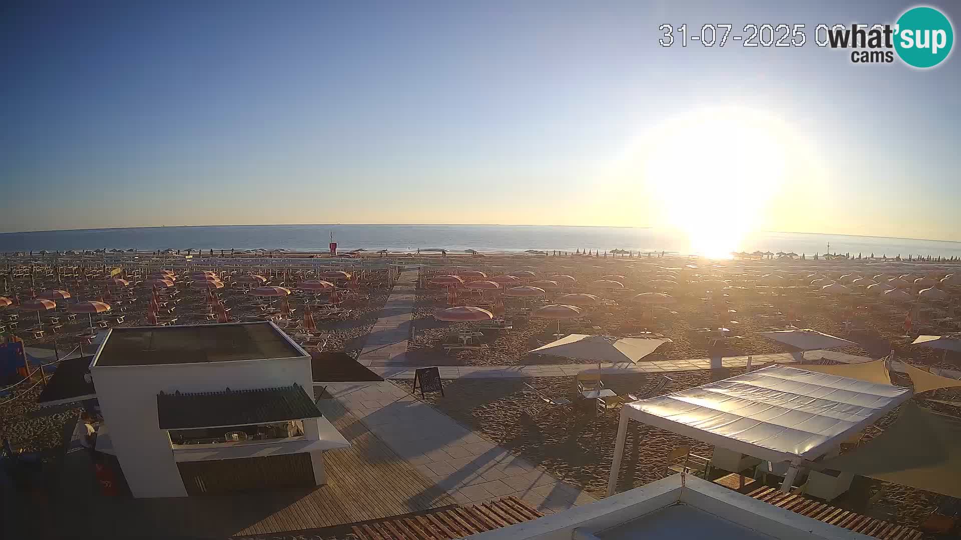 Camera en vivo playa Riccione – Bagni Oreste spiaggia 115 – Italia