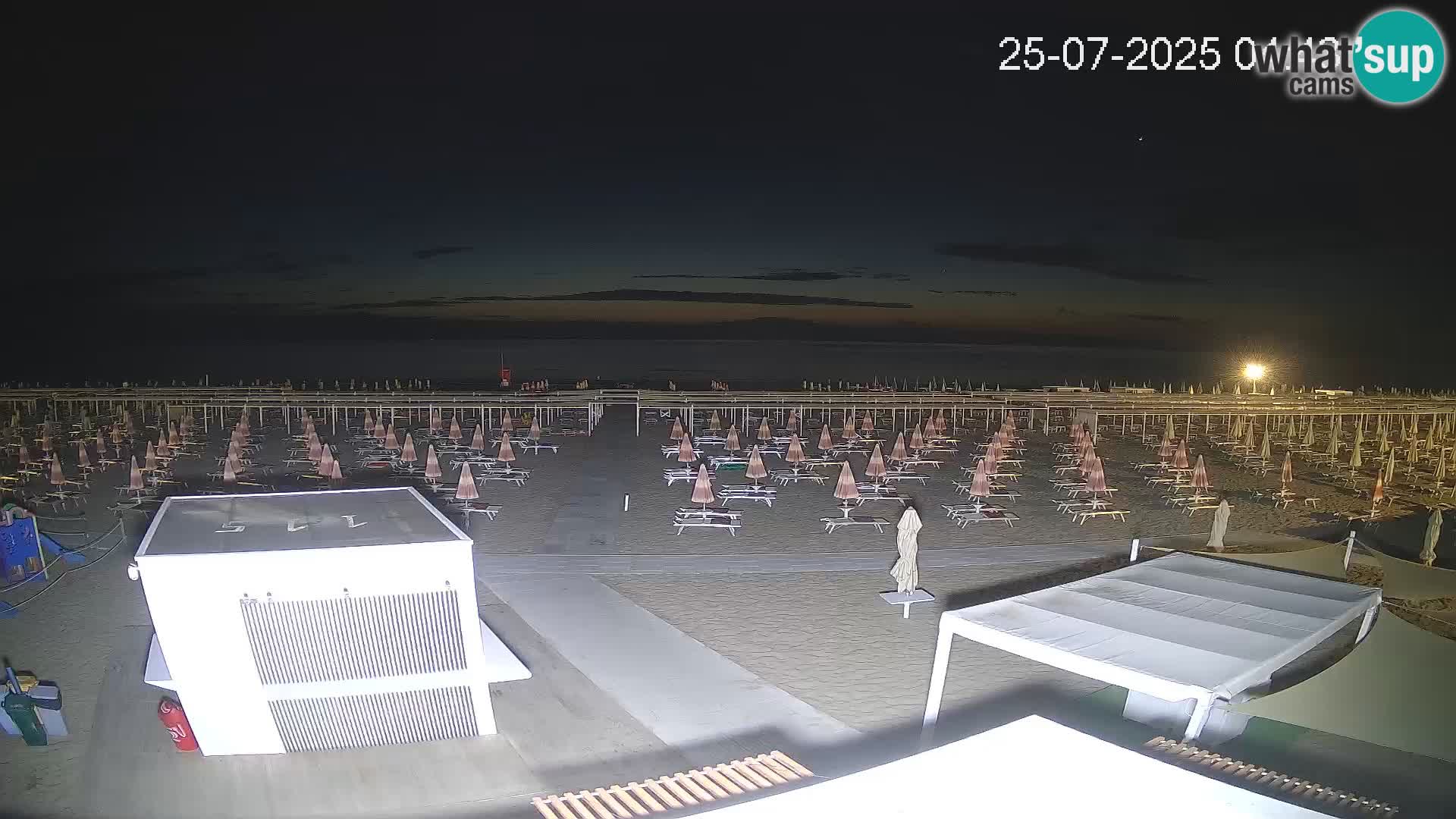 Webcam Riccione plage – Bagni Oreste spiaggia 115 – Italie