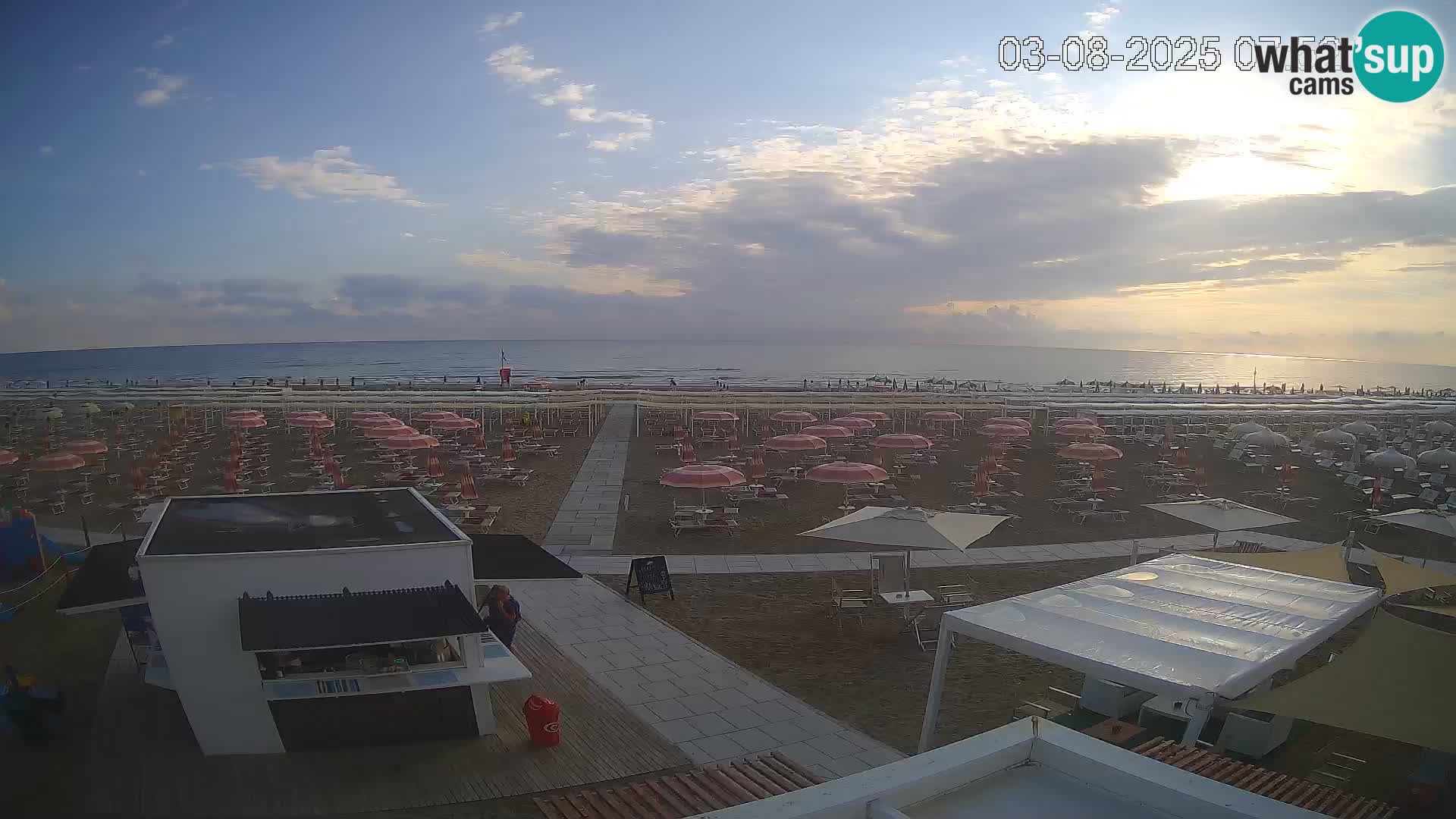 Live webcam Riccione beach – Bagni Oreste spiaggia 115
