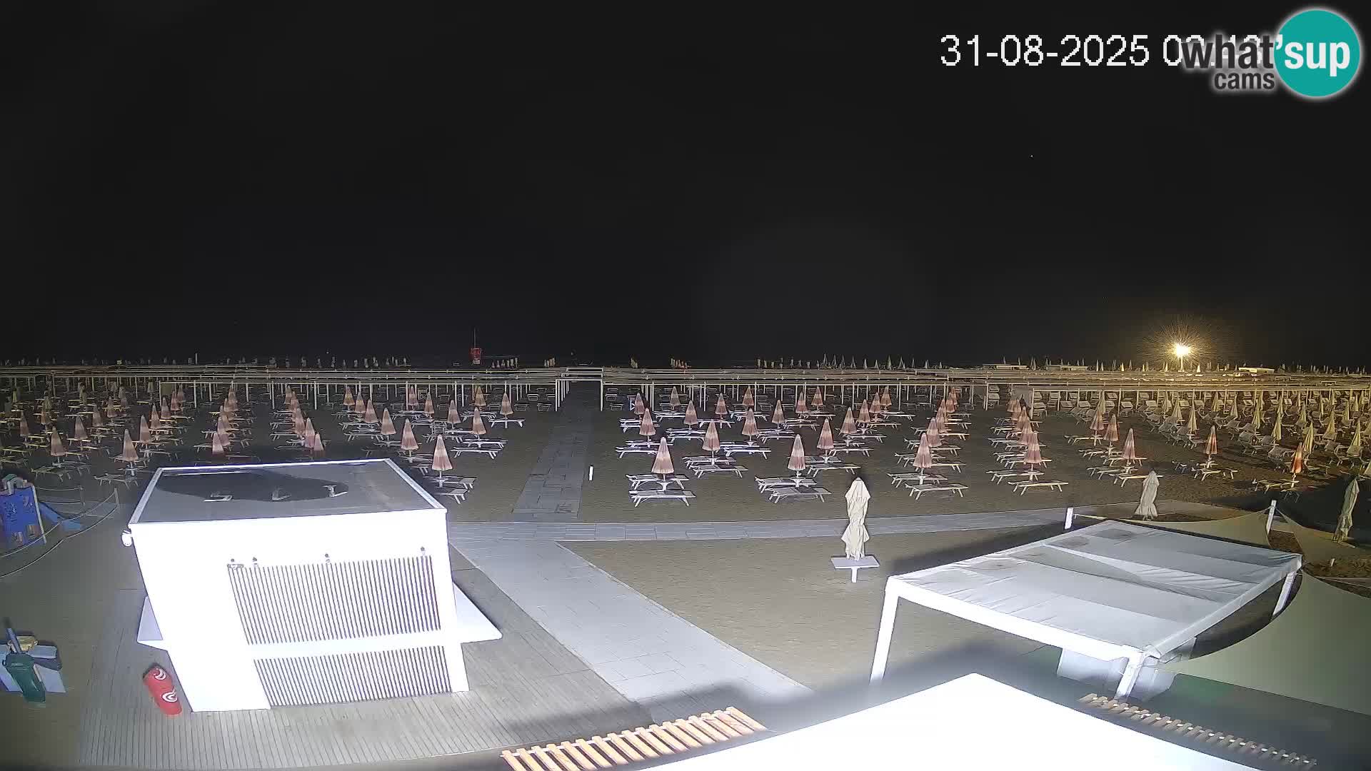 Live webcam Riccione Strand – Bagni Oreste spiaggia 115 – Italien