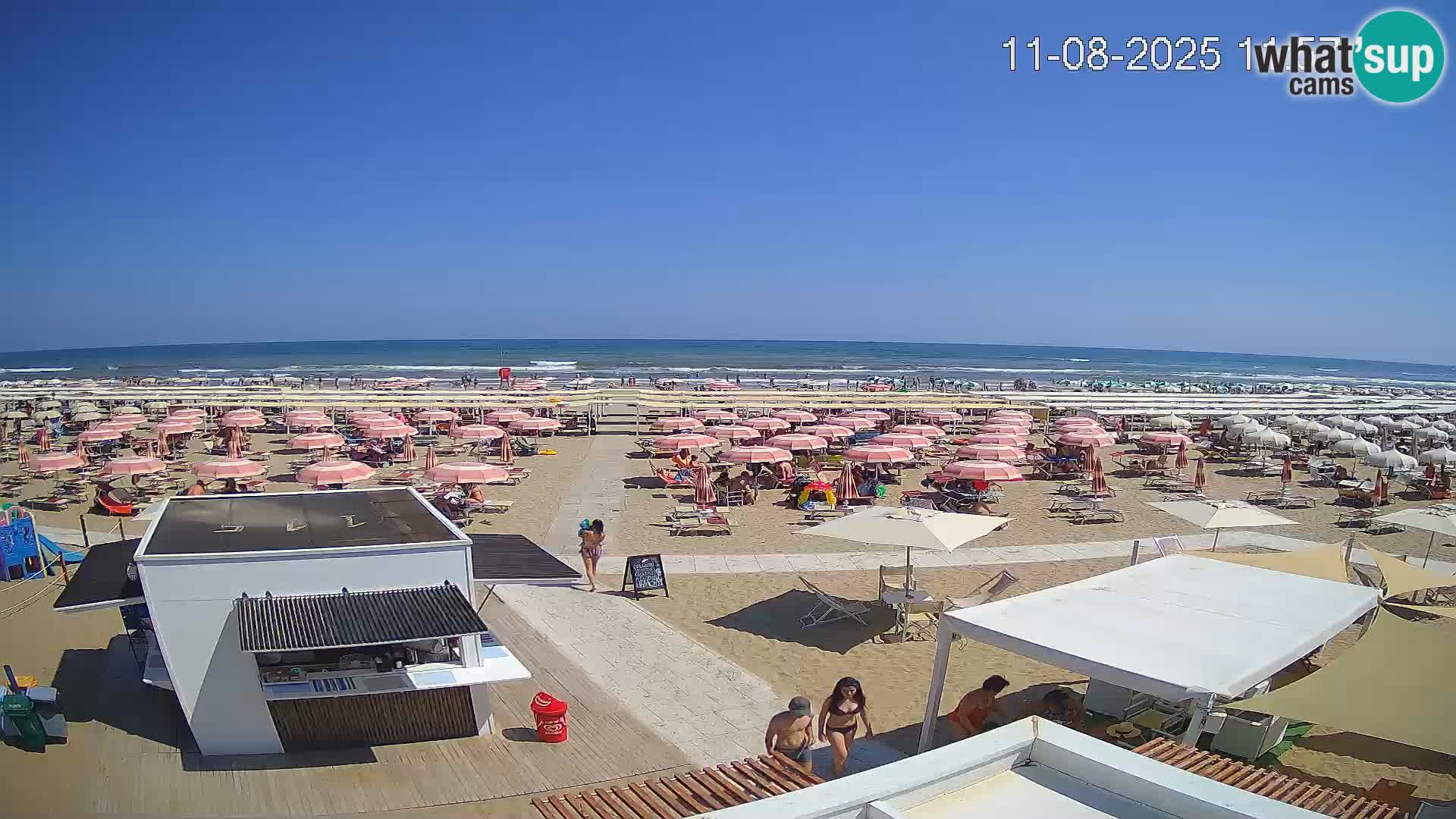 Live webcam Riccione – Bagni Oreste spiaggia 115
