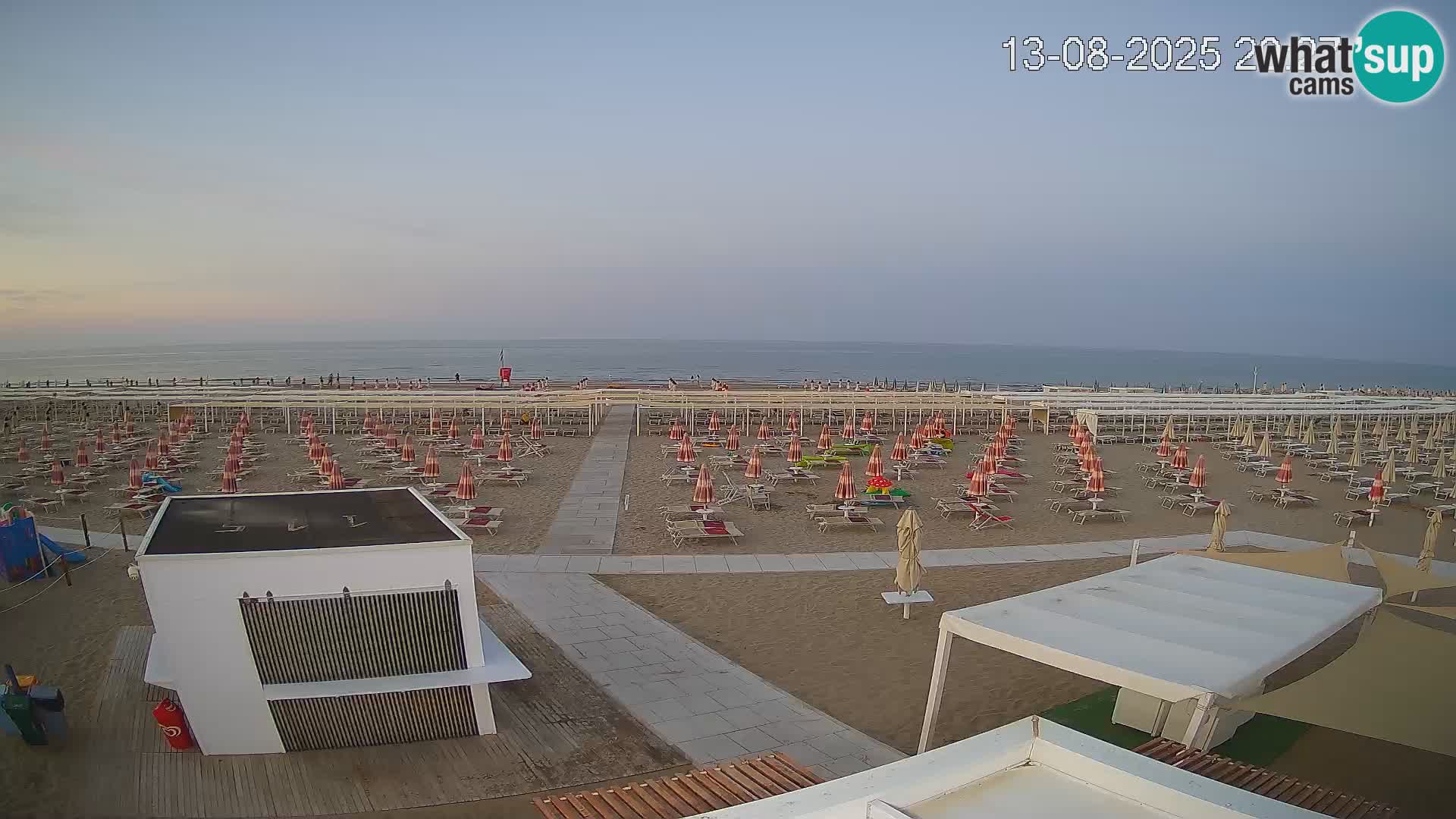 Web kamera plaža Riccione – Bagni Oreste spiaggia 115 – Italija