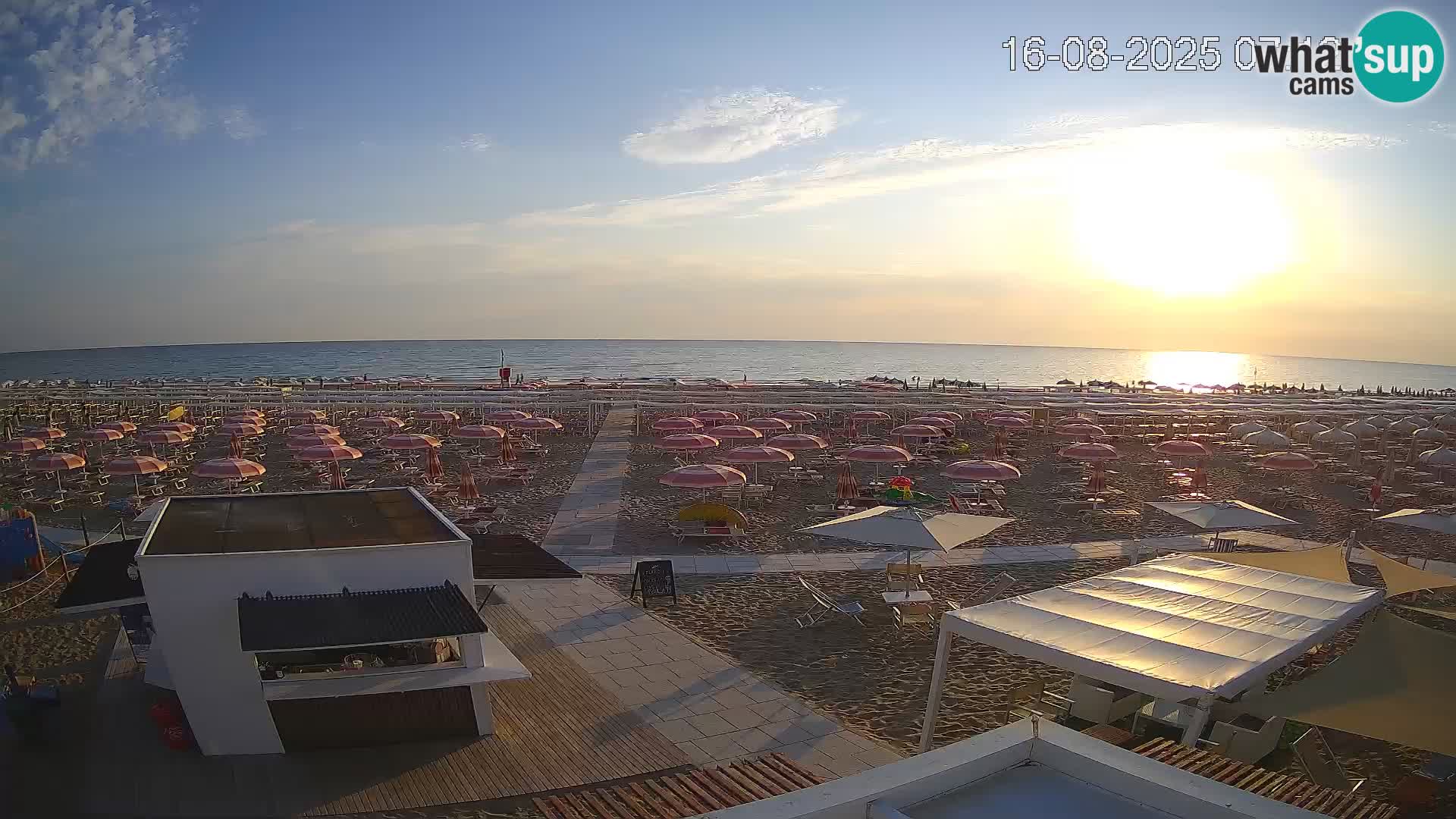 Web kamera plaža Riccione – Bagni Oreste spiaggia 115 – Italija