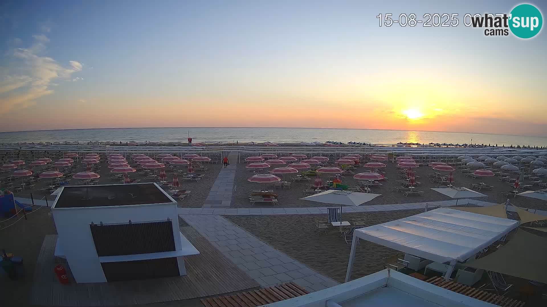 Webcam Riccione plage – Bagni Oreste spiaggia 115 – Italie