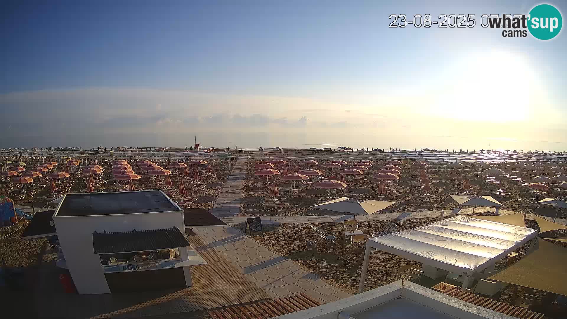 Live webcam Riccione – Bagni Oreste spiaggia 115