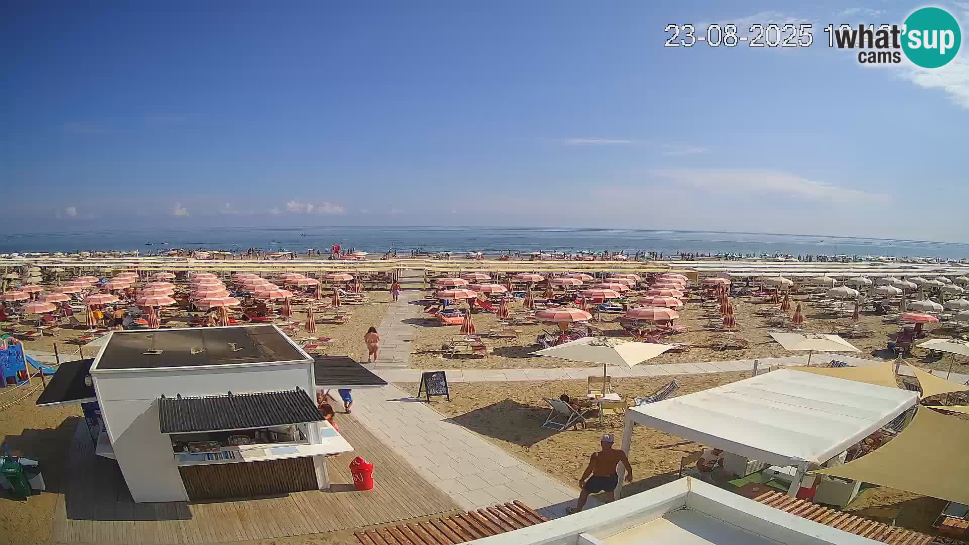 Spletna kamera plaža Riccione – Bagni Oreste spiaggia 115 – Italija